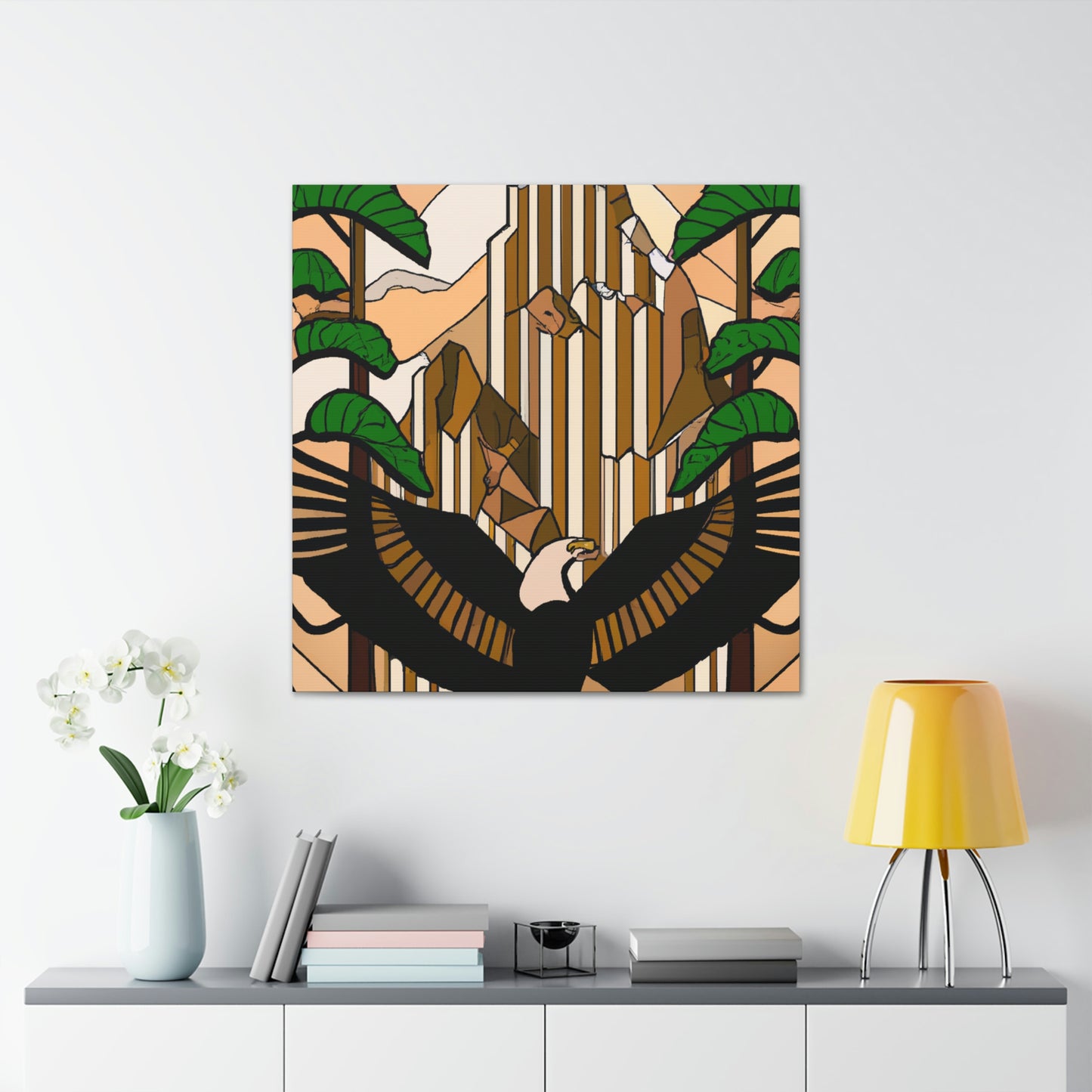 "Condor's Roaring Artwork" - Canvas