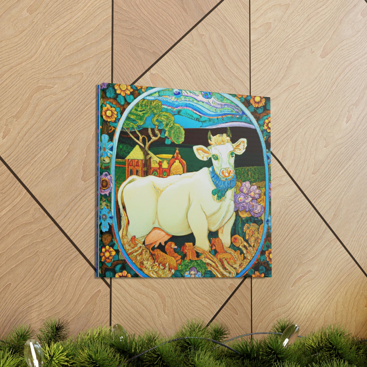 Calf in Art Nouveau - Canvas