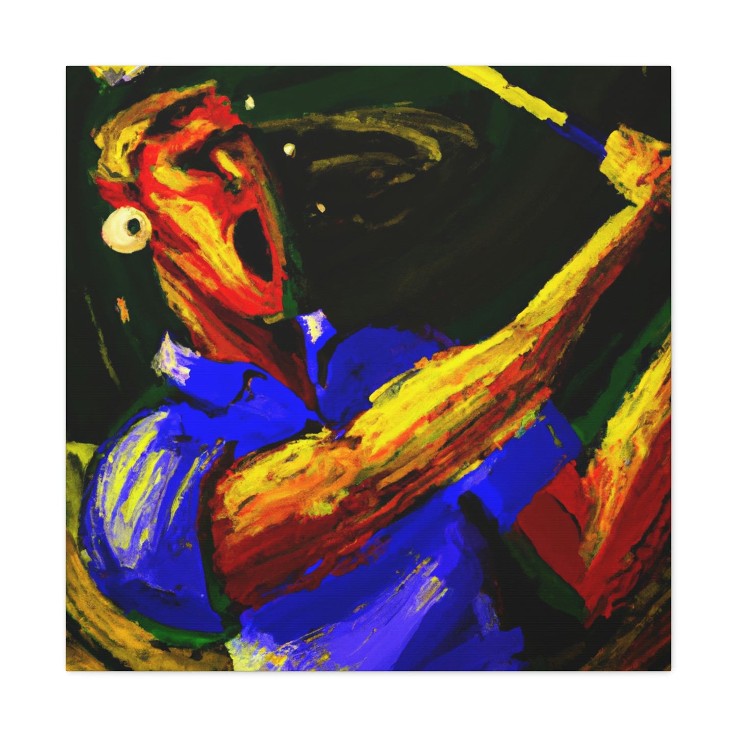 Golfers in Expressionism - Canvas