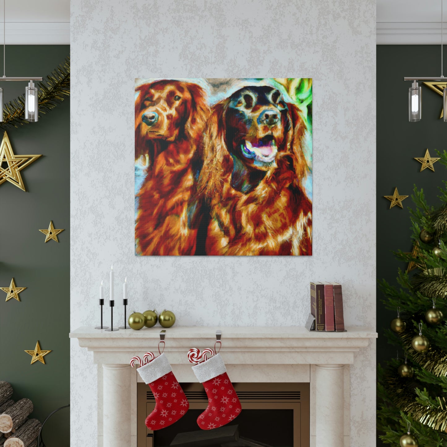 Irish Setter Symphony. - Canvas