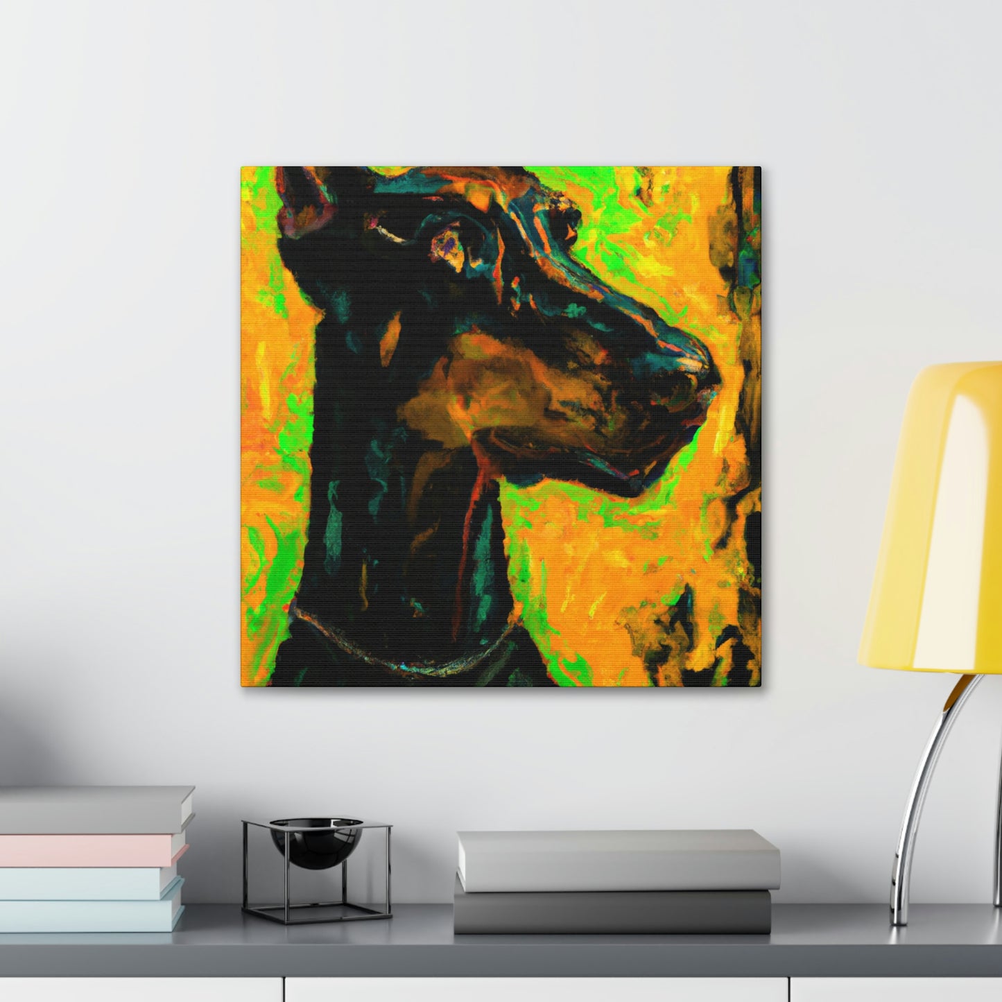 Doberman in Expressionism - Canvas