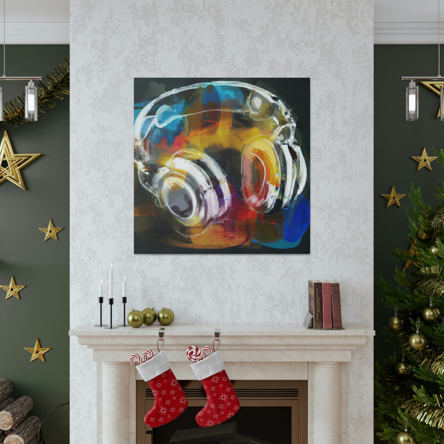 "Headphone Music Dreaming" - Canvas