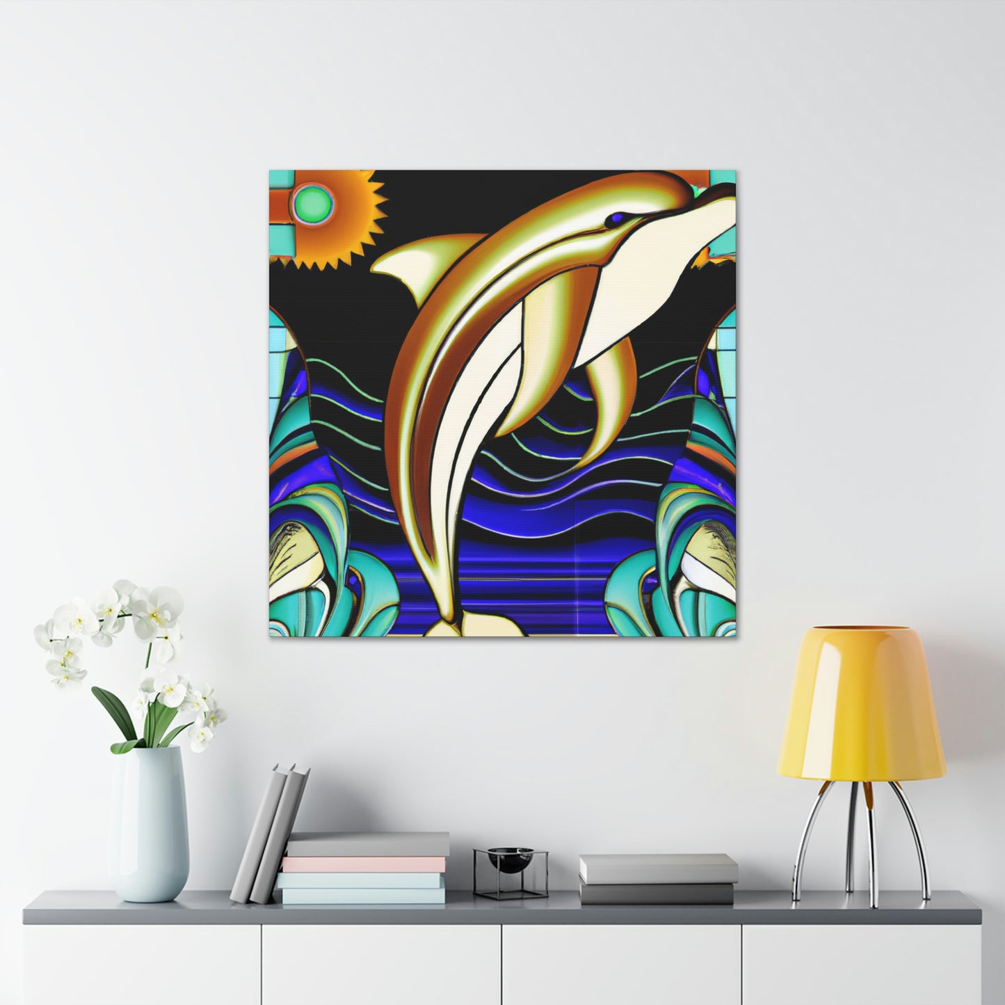 "Dance of the Dolphins" - Canvas