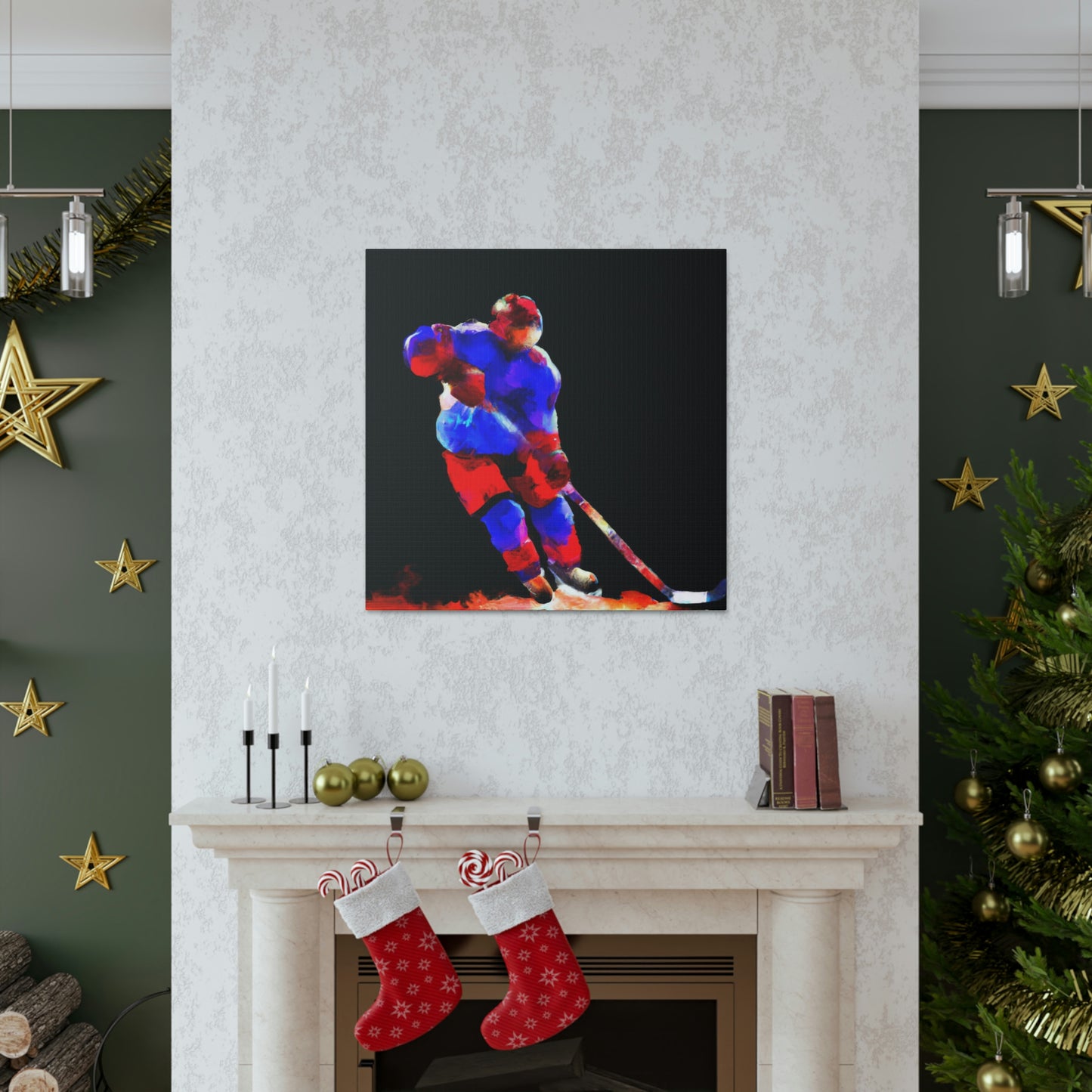 Hockey on Ice Art - Canvas