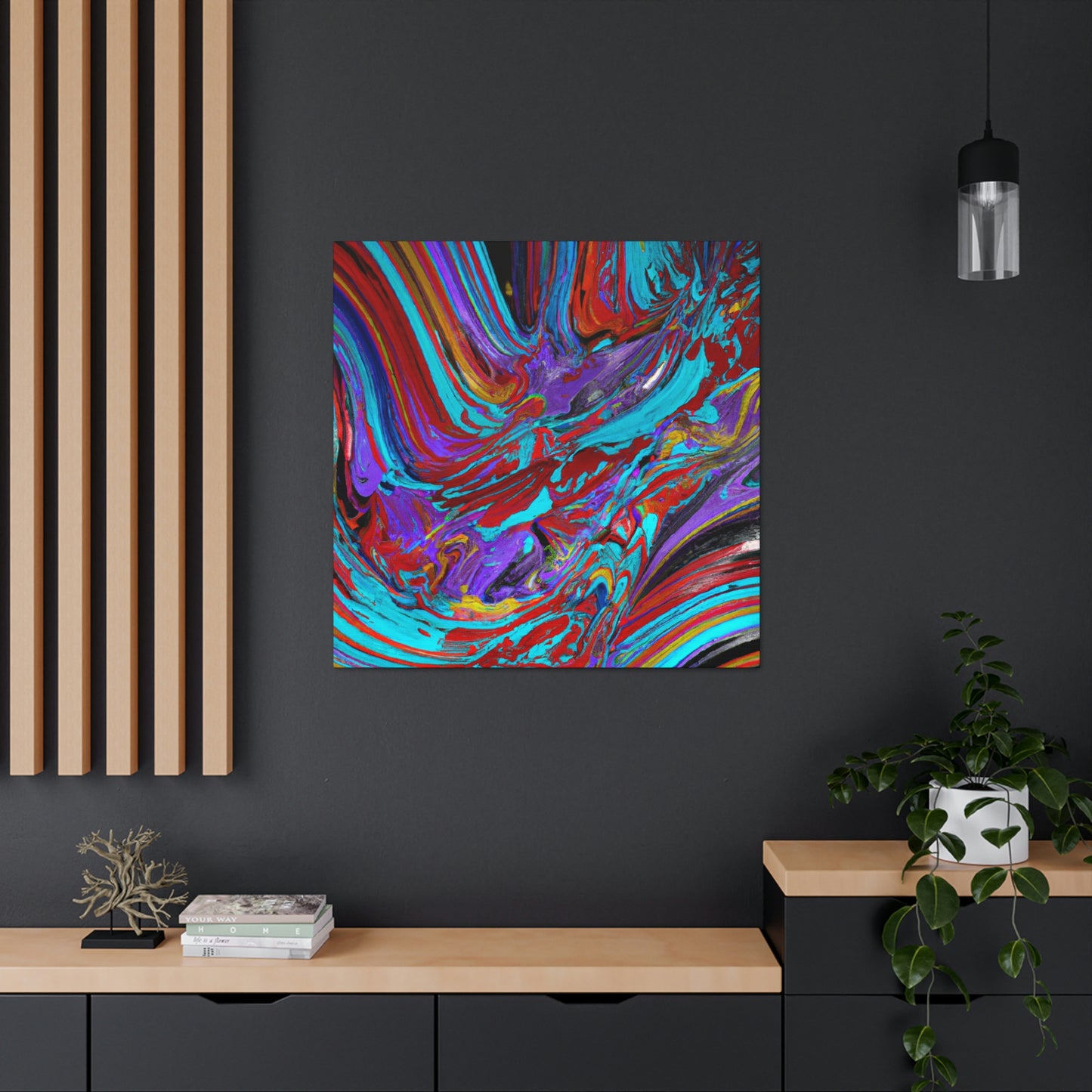 "Dynamic Flowing Melodies" - Canvas