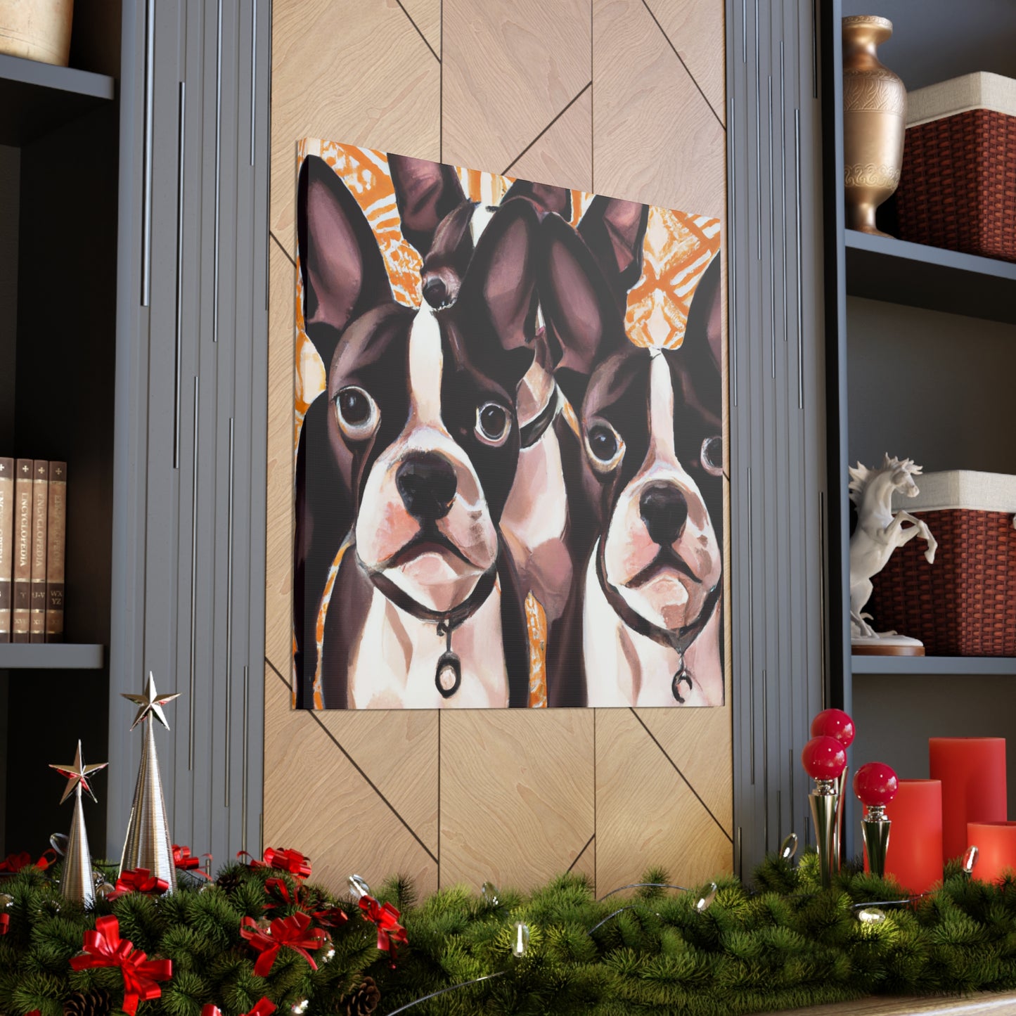 "Boston Terrier Splendour" - Canvas