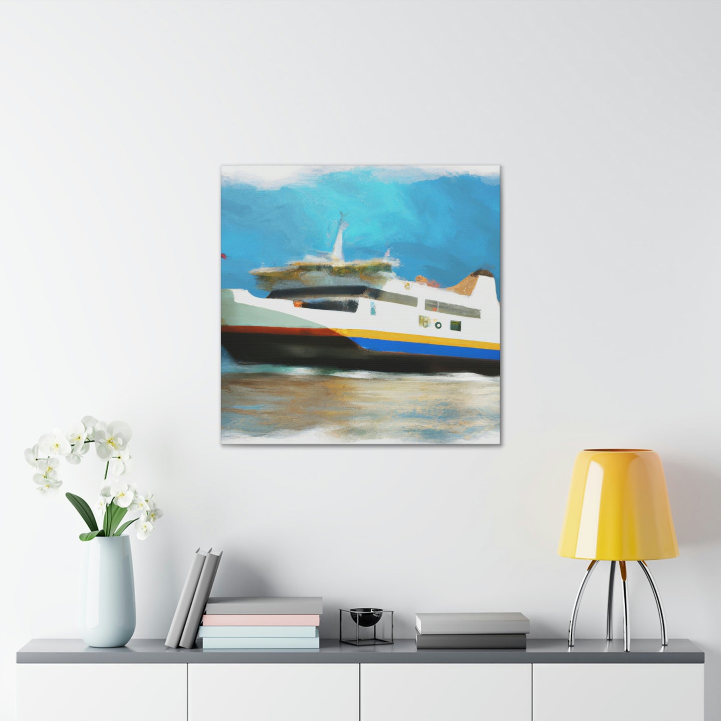 "Ferry on a Journey" - Canvas