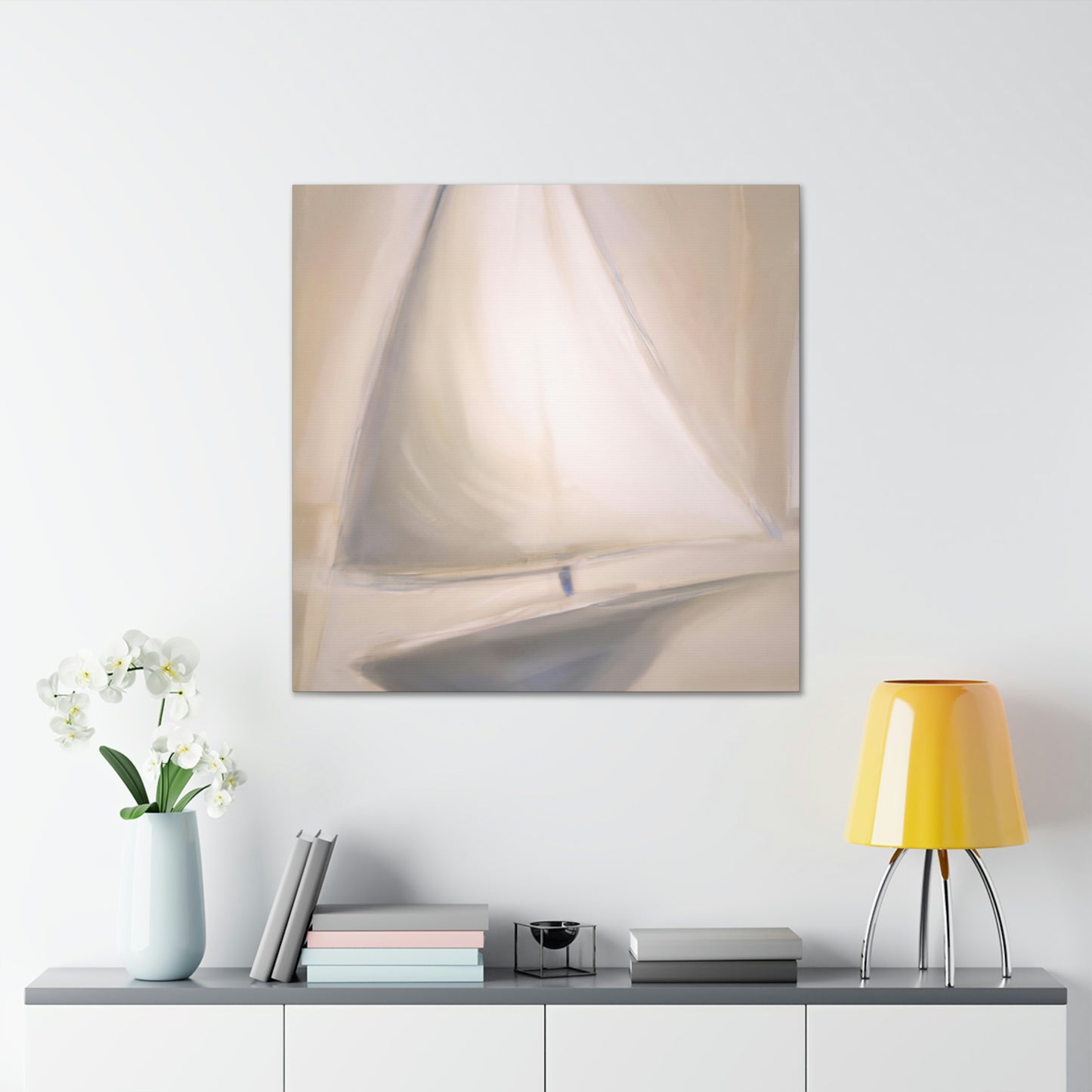 "Yacht at Sunrise" - Canvas