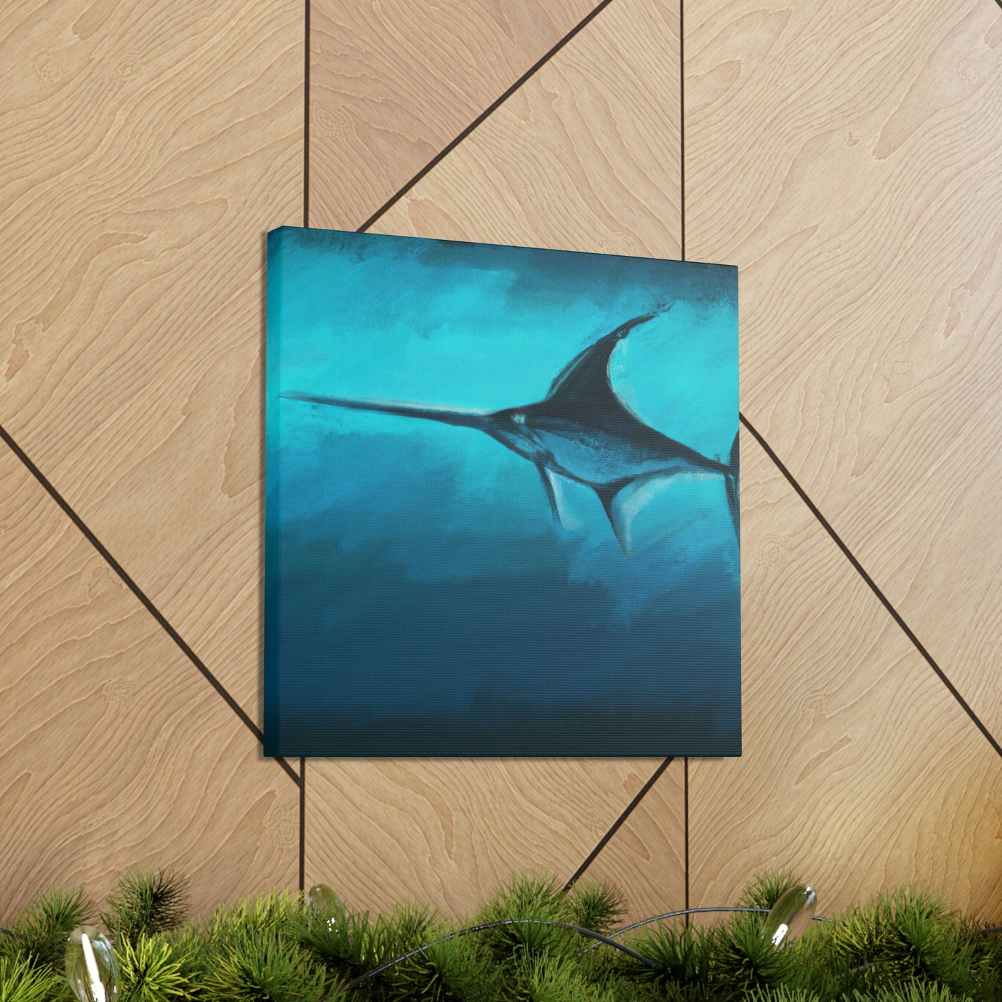 "Swordfish in Moonlight" - Canvas