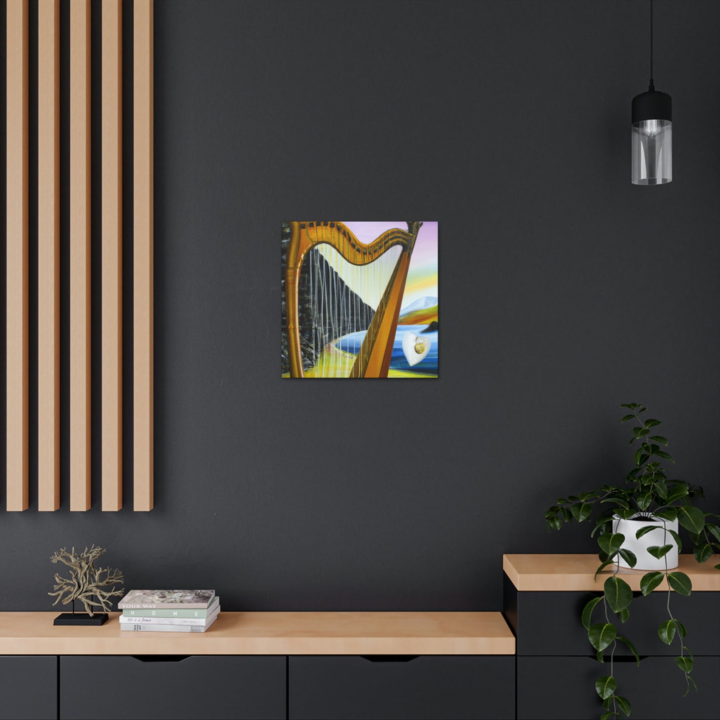 "Harp and Dreamscapes" - Canvas