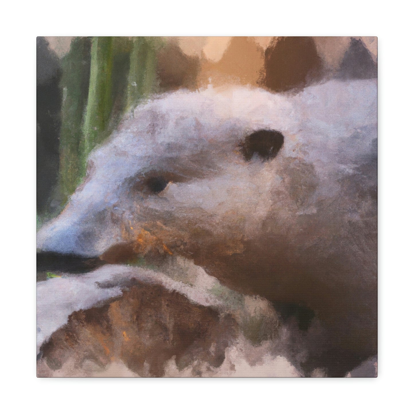 "Platypus Portrait Abstract" - Canvas