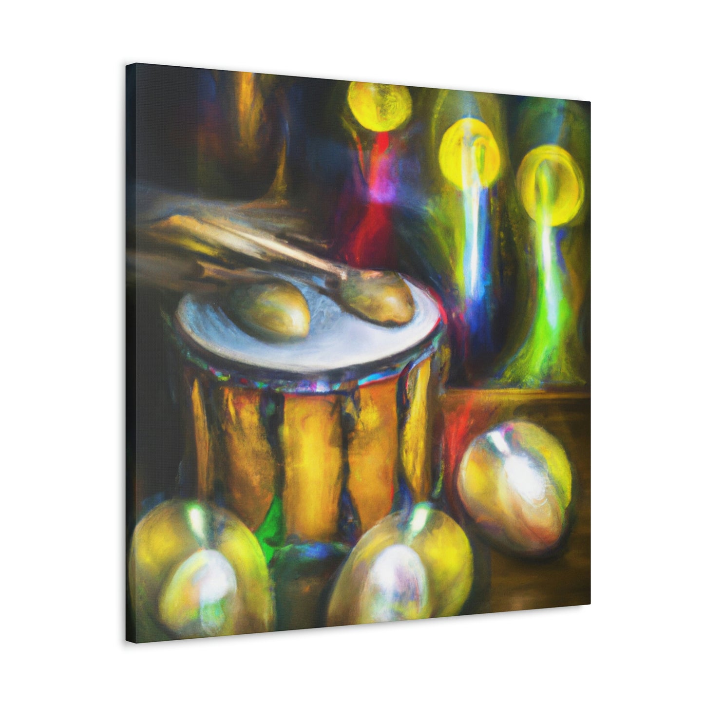 Bongos in Moonlight. - Canvas