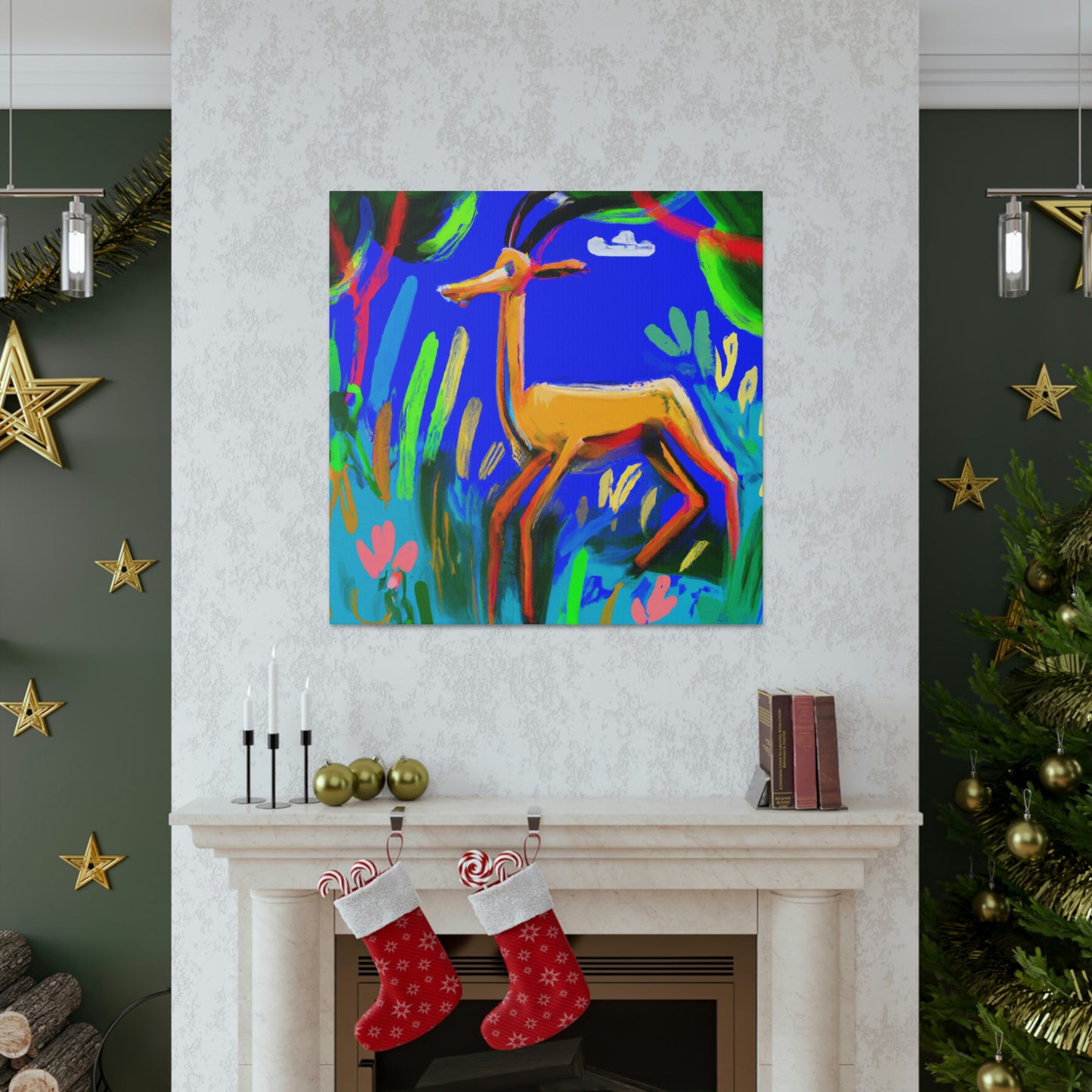 Gazelle in Expressionism - Canvas