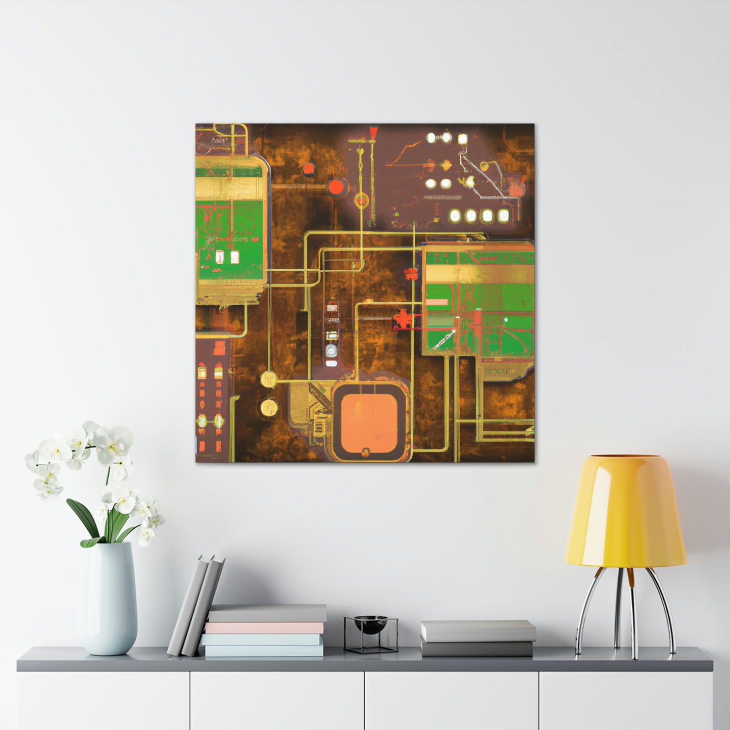 "The Technological Metropolis" - Canvas