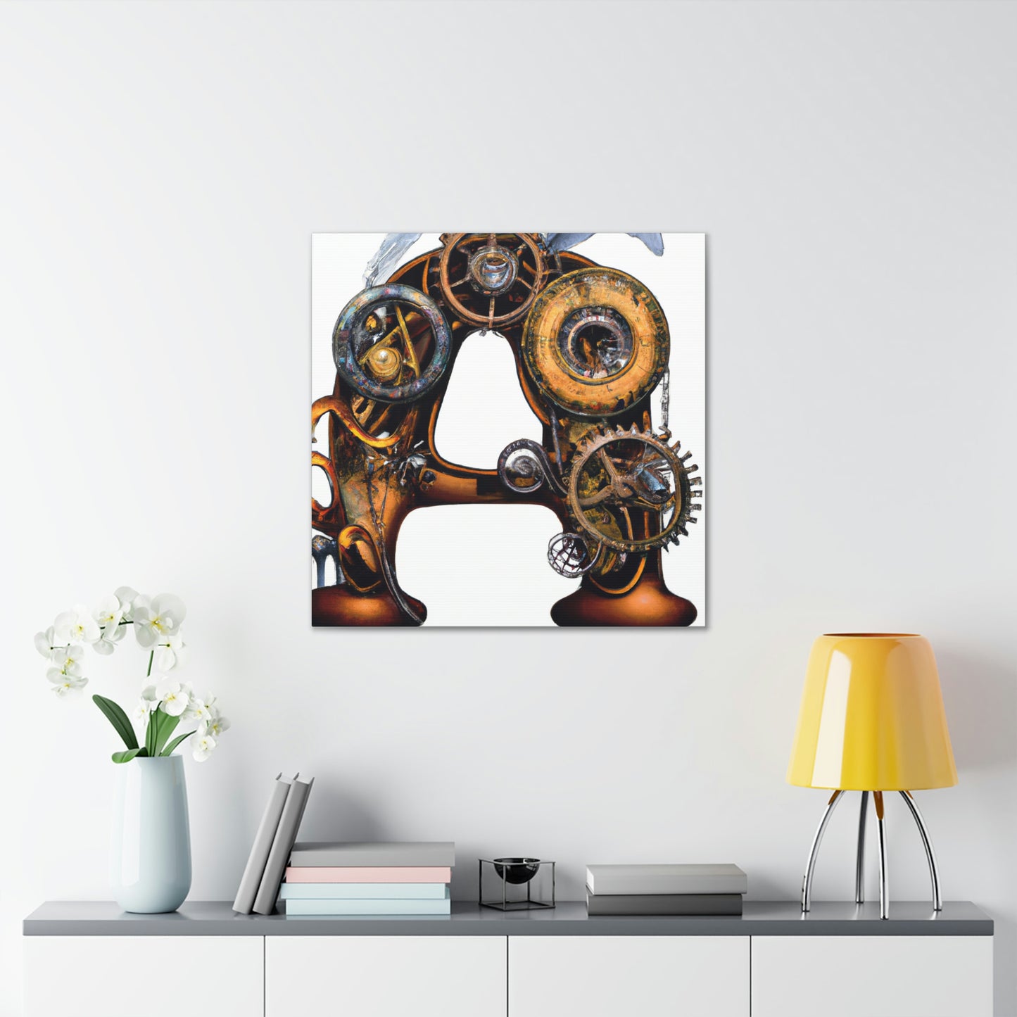 "Steamhearted Clockwork Heroes" - Canvas