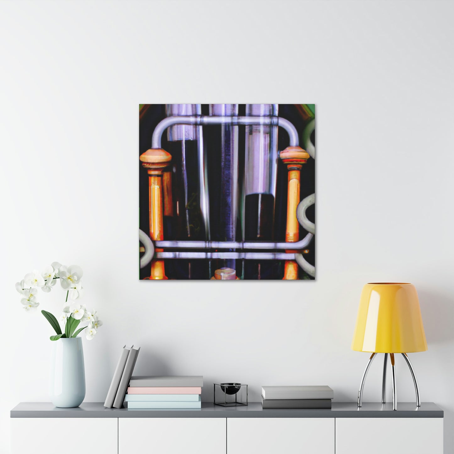 "Test Tubes Panorama" - Canvas