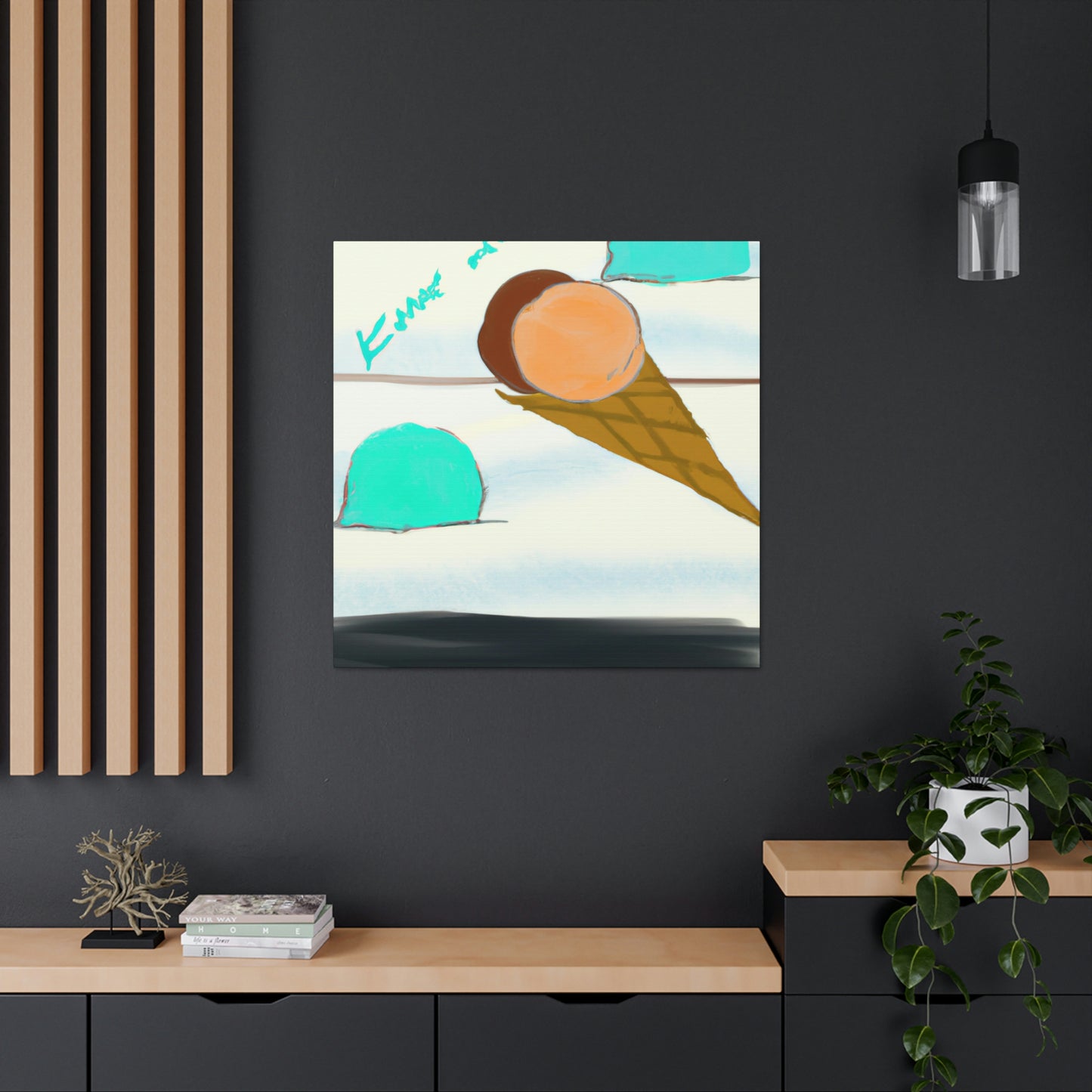 "Ice Cream Escape” - Canvas