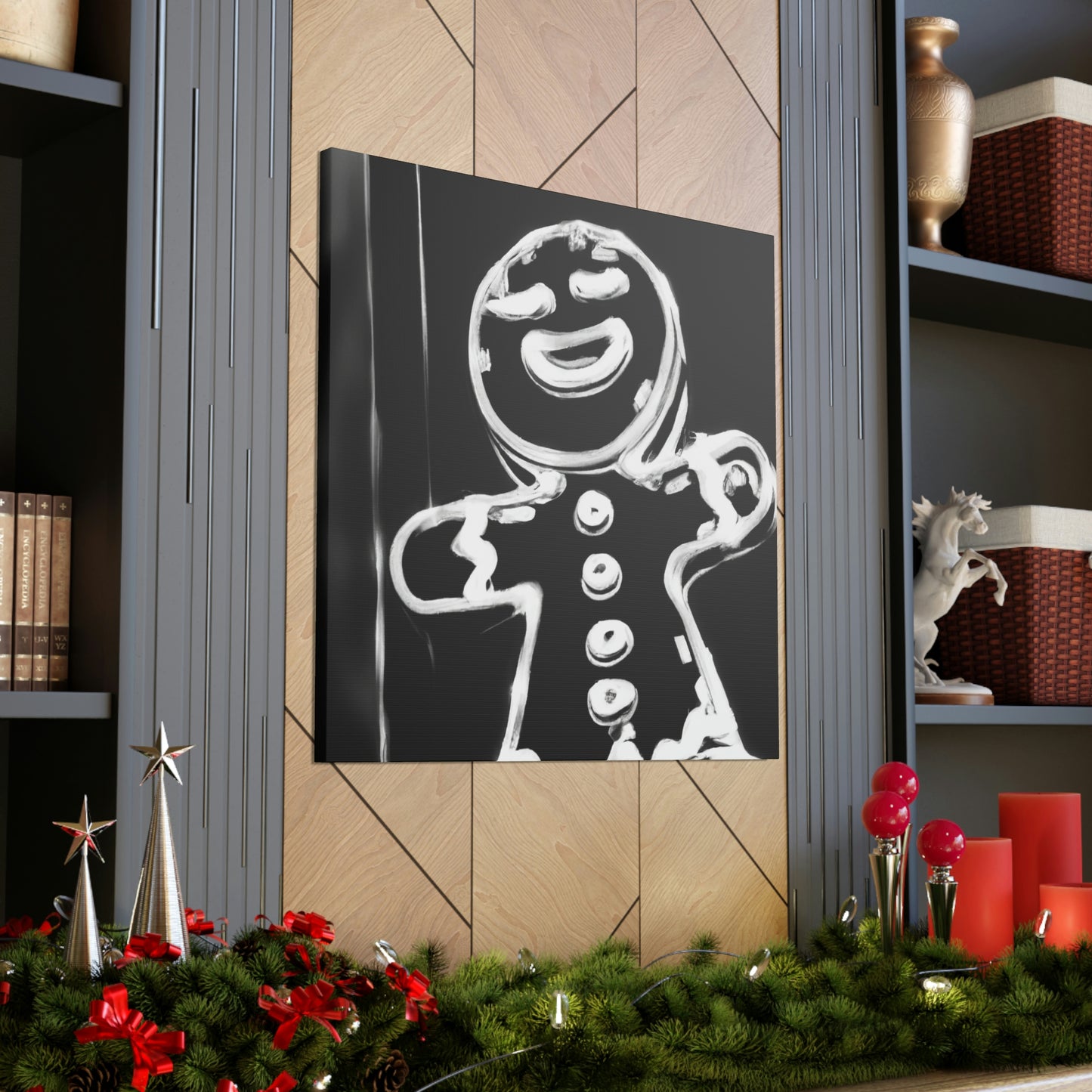 Gingerbread Man Dreaming - Canvas