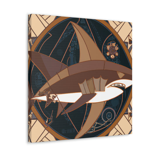 "Shark of the Roaring Twenties" - Canvas