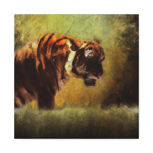 Tiger in Baroque. - Canvas