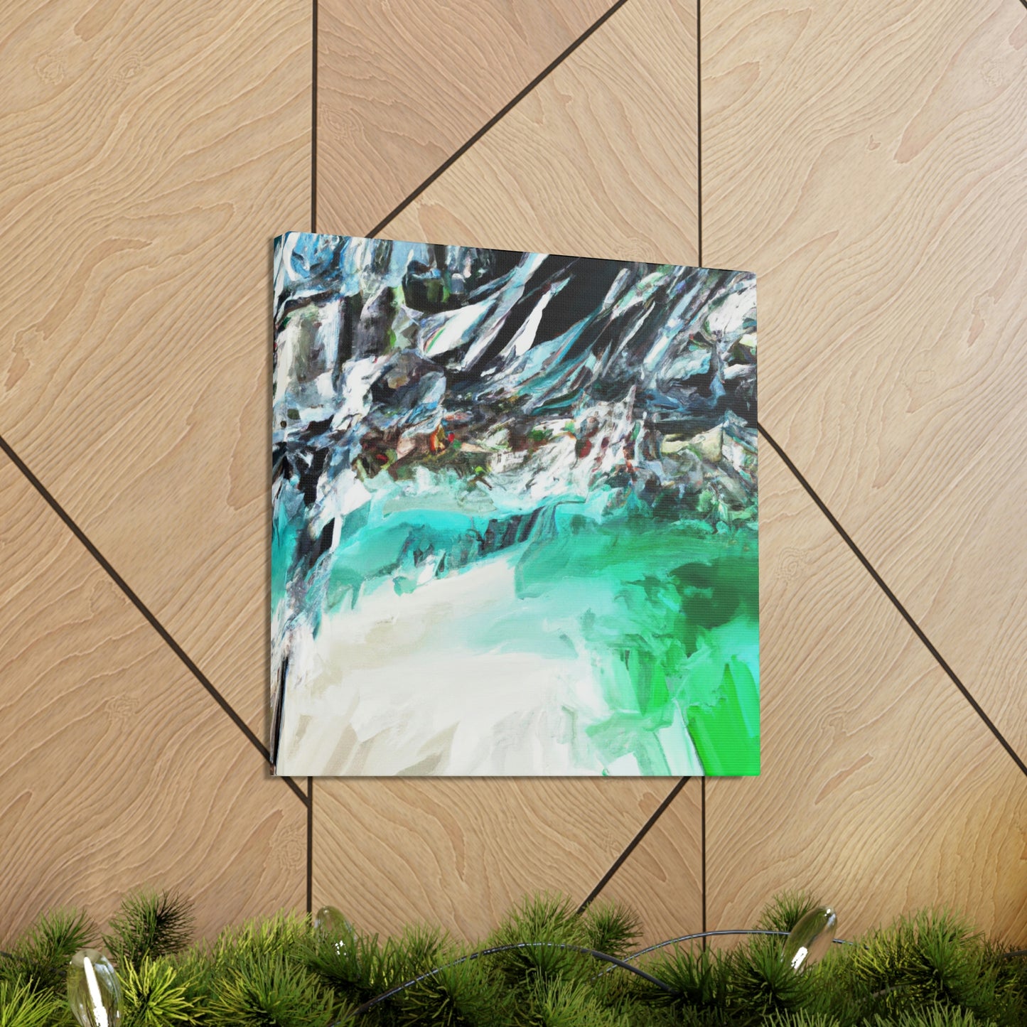 "Seascape Beach Painting" - Canvas