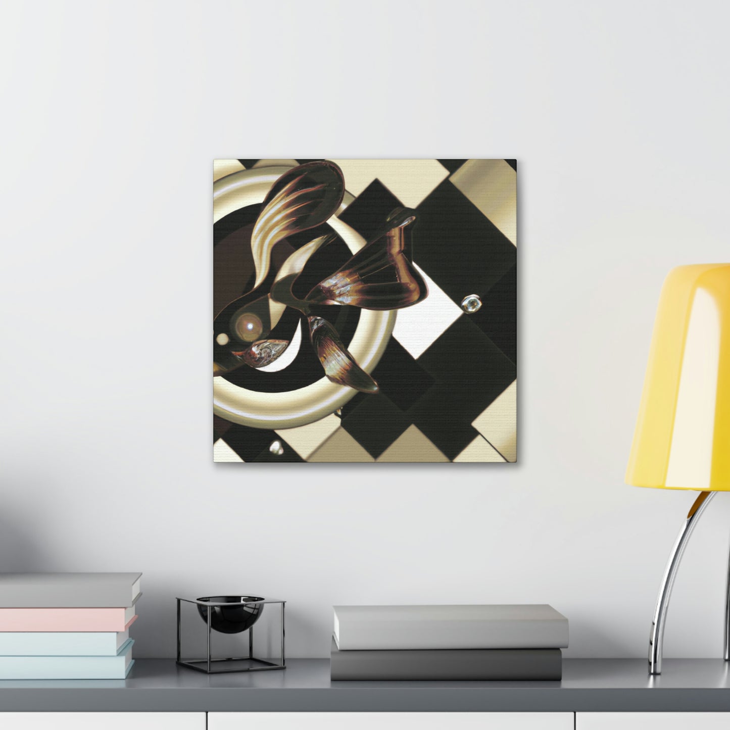 "Guppy's Art Deco Dream" - Canvas