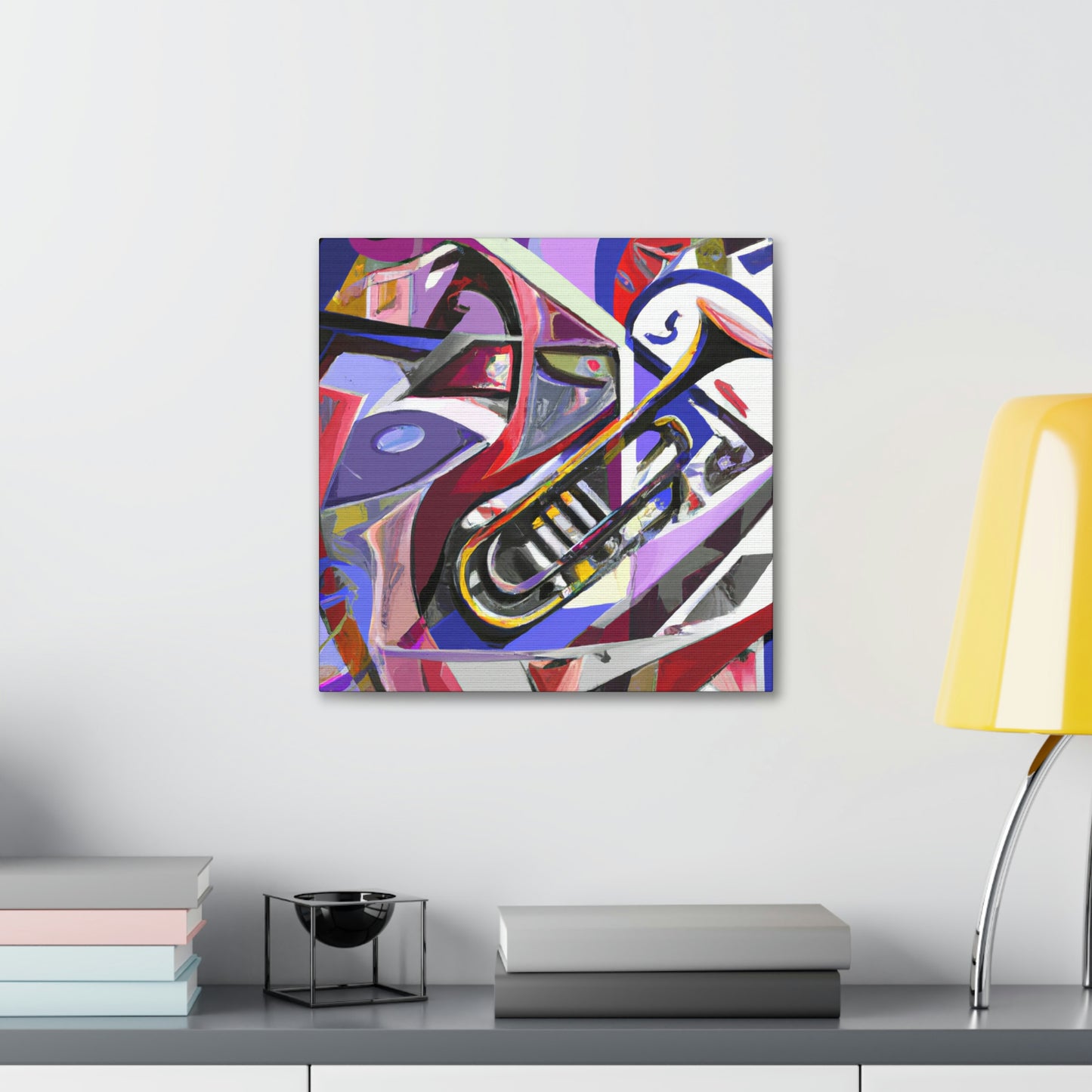 Trombone in Abstract. - Canvas