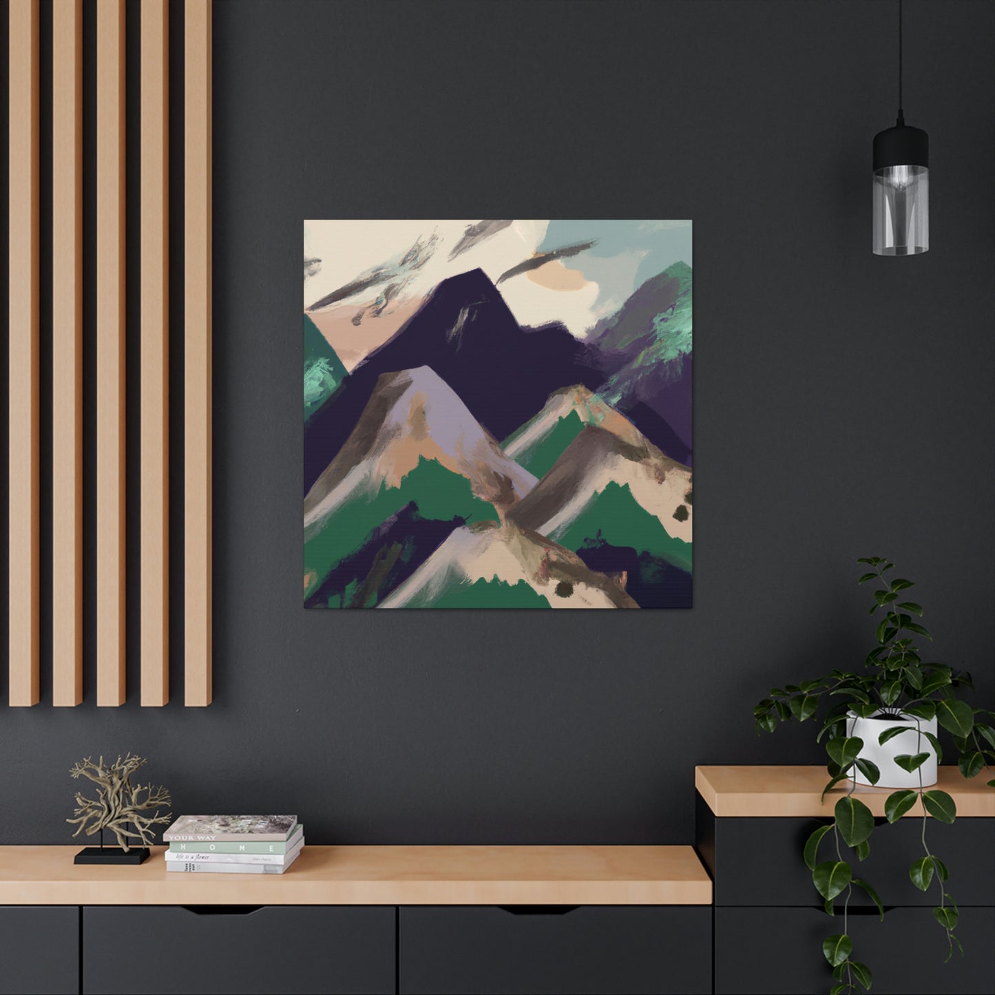 Mountain Memory Landscape - Canvas