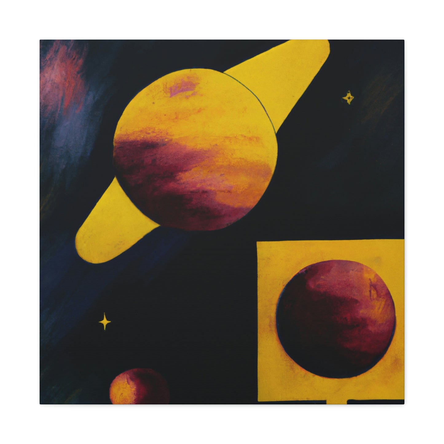 "Pluto, Planetary Enigma" - Canvas