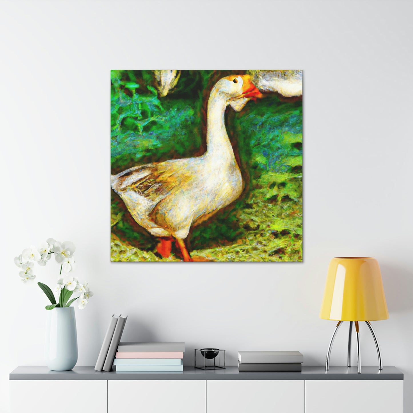 "Goose in Flight Impression" - Canvas