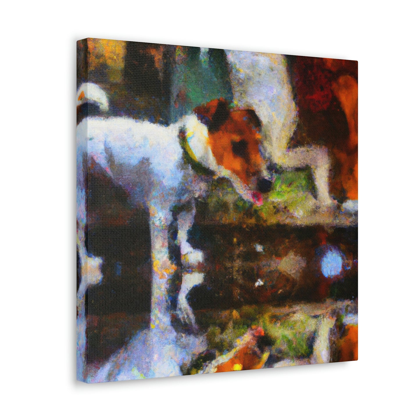 "Jack Russell's Joyful Joyride" - Canvas