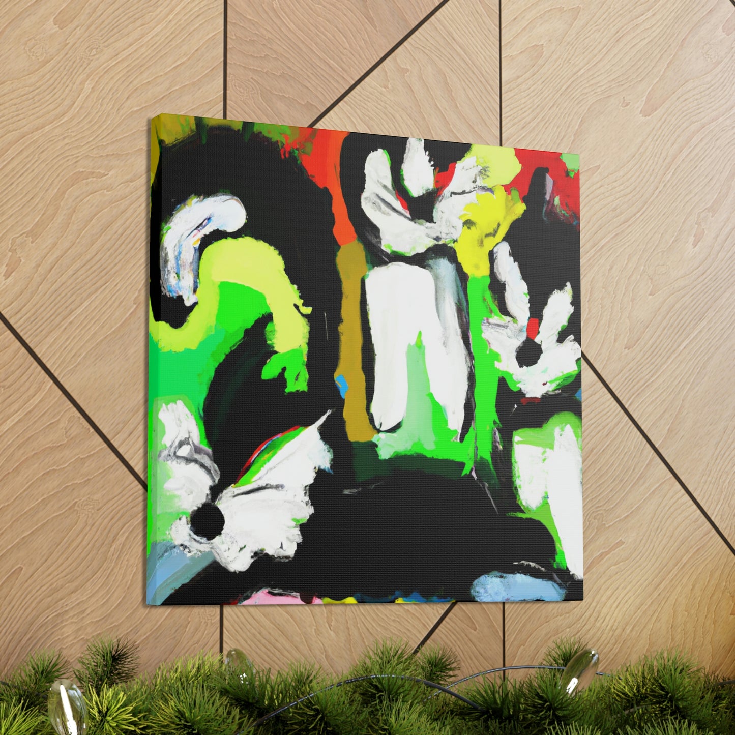 Skunks in Abstractstyle - Canvas