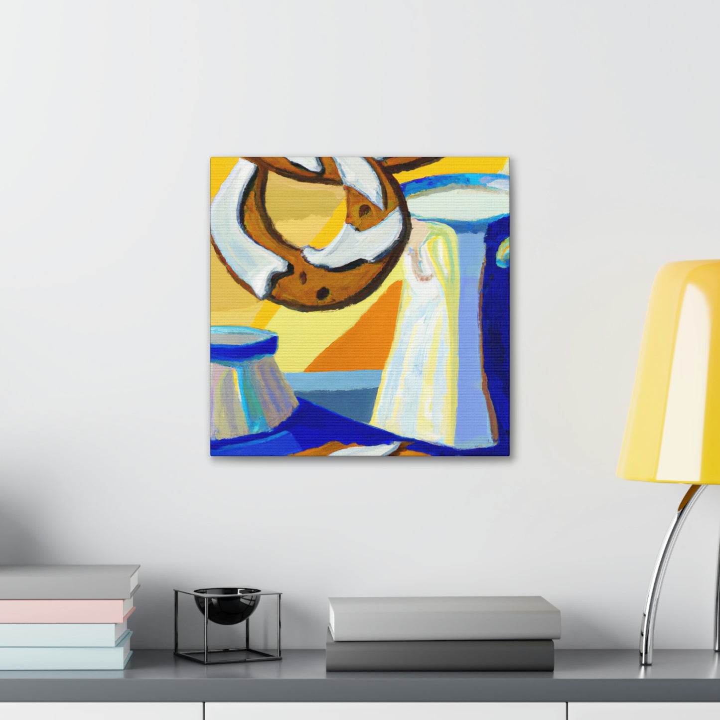 "Milk and Cookies Deco" - Canvas