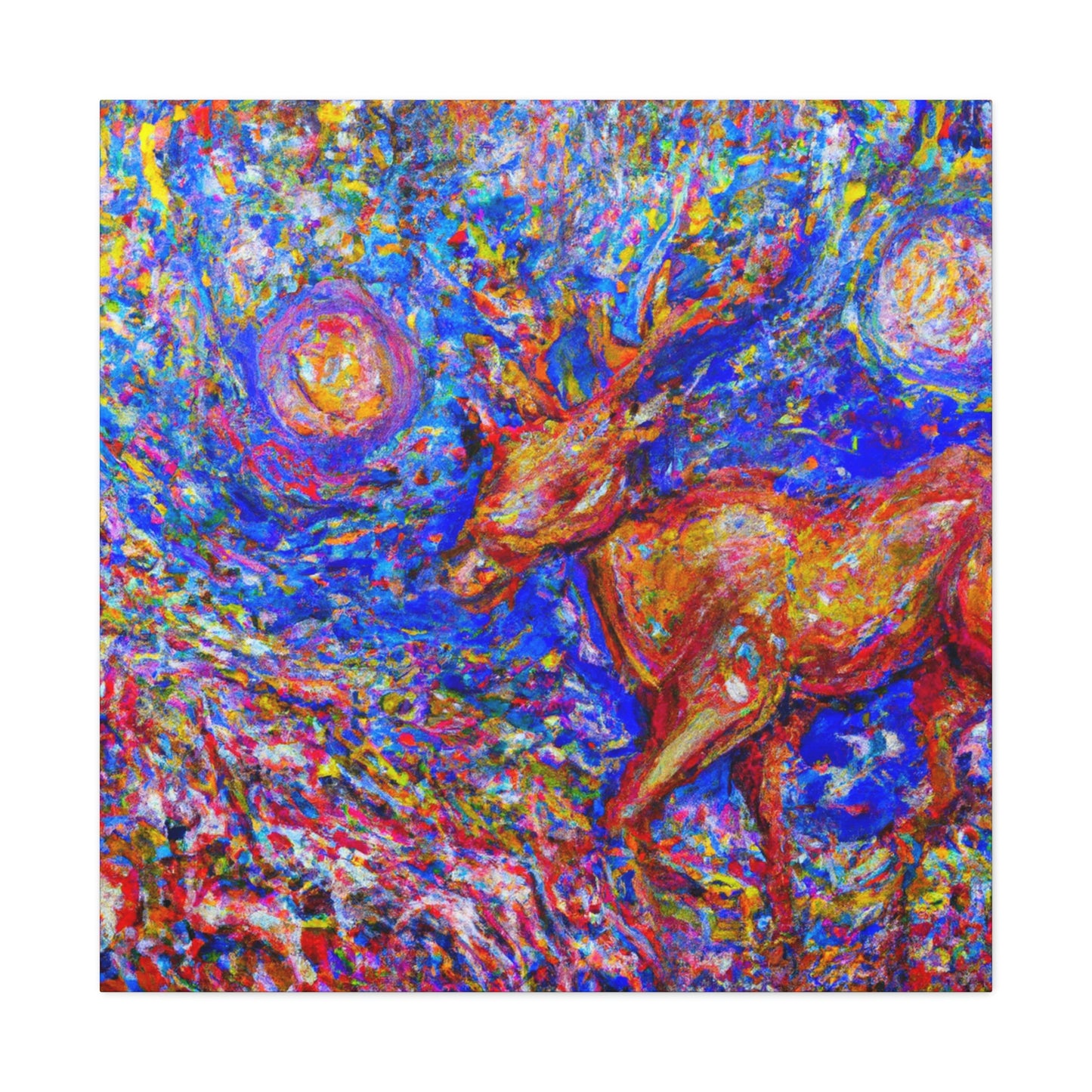 Reindeer in Expressionism - Canvas