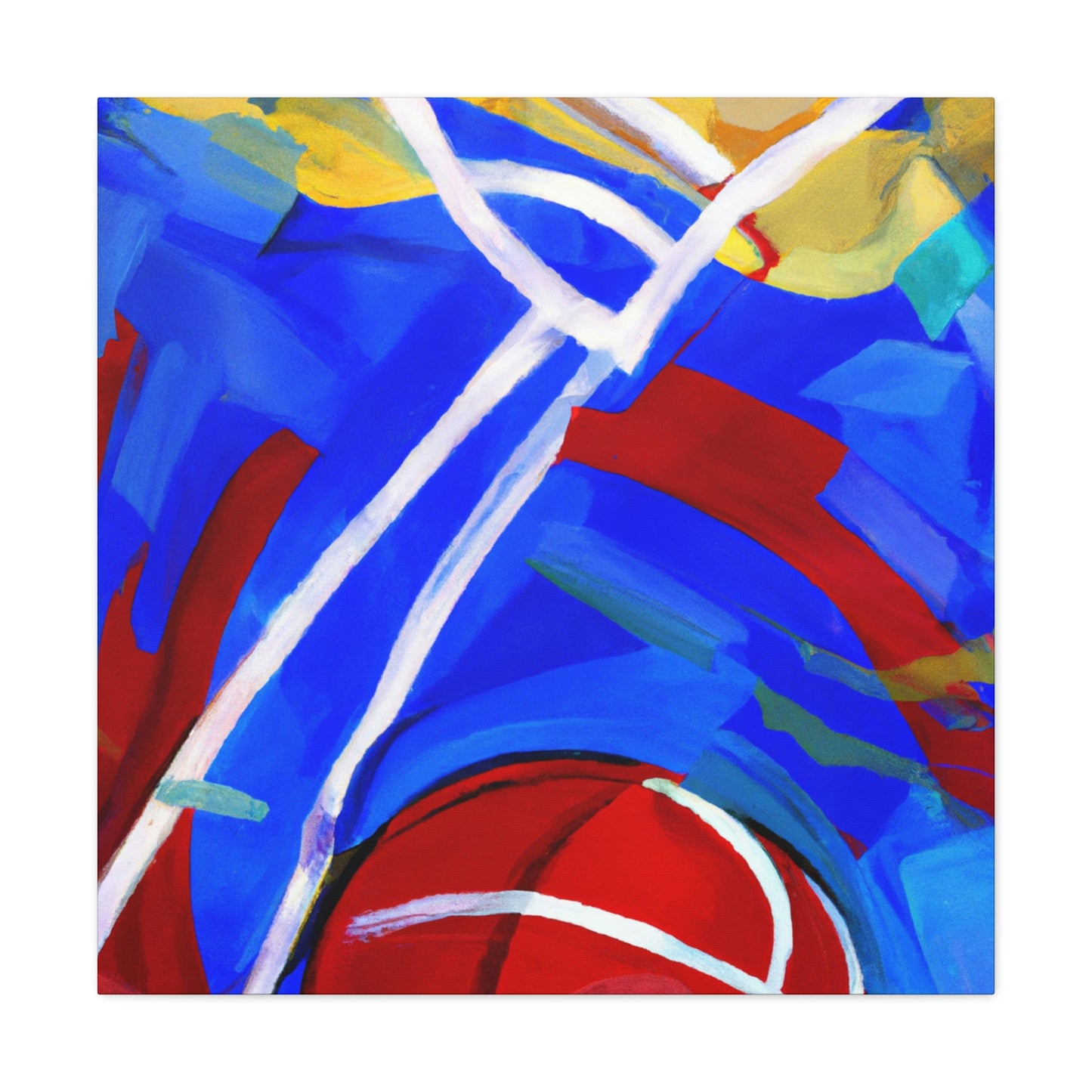 "Basketball: In Color" - Canvas