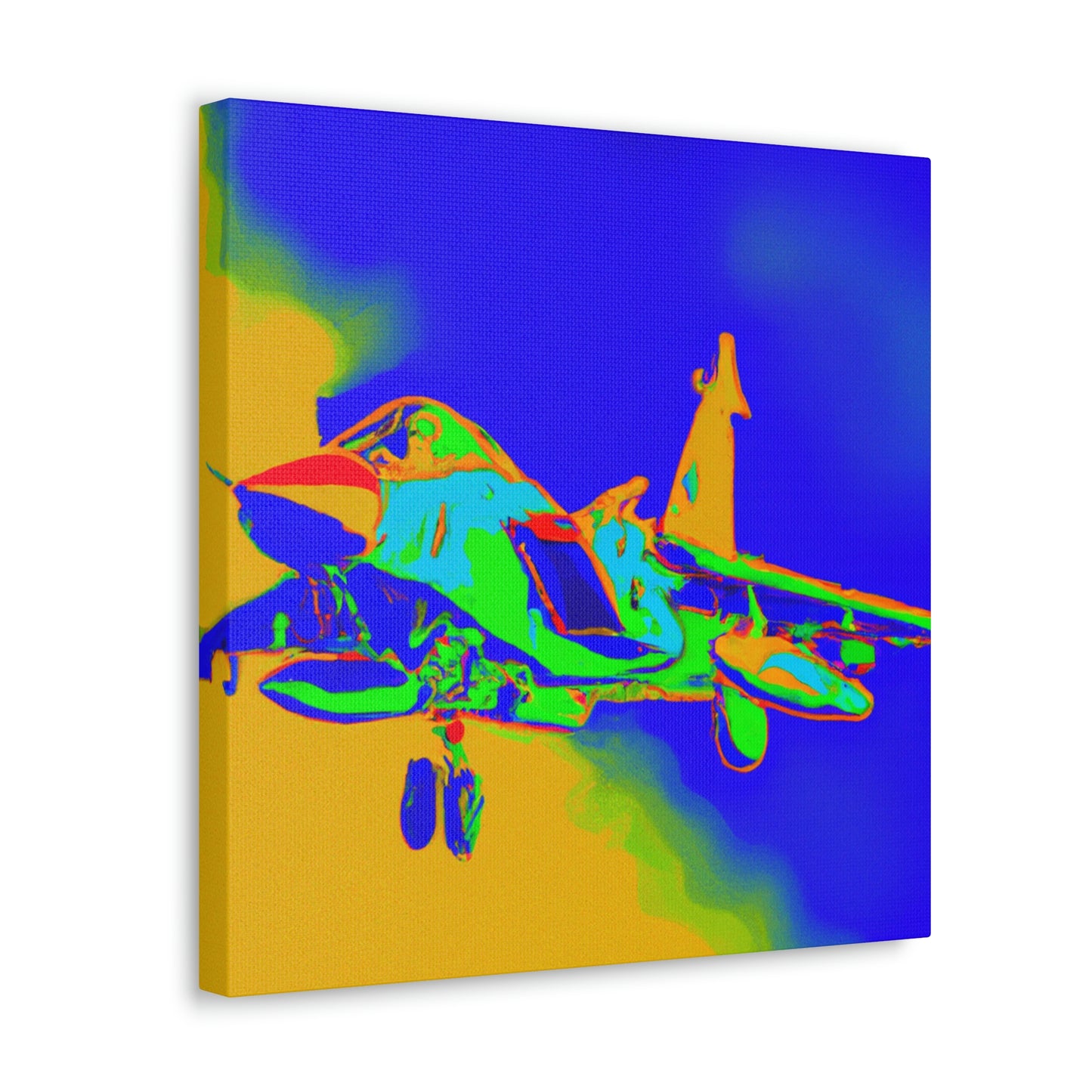 "Supersonic Fauve Fighter" - Canvas