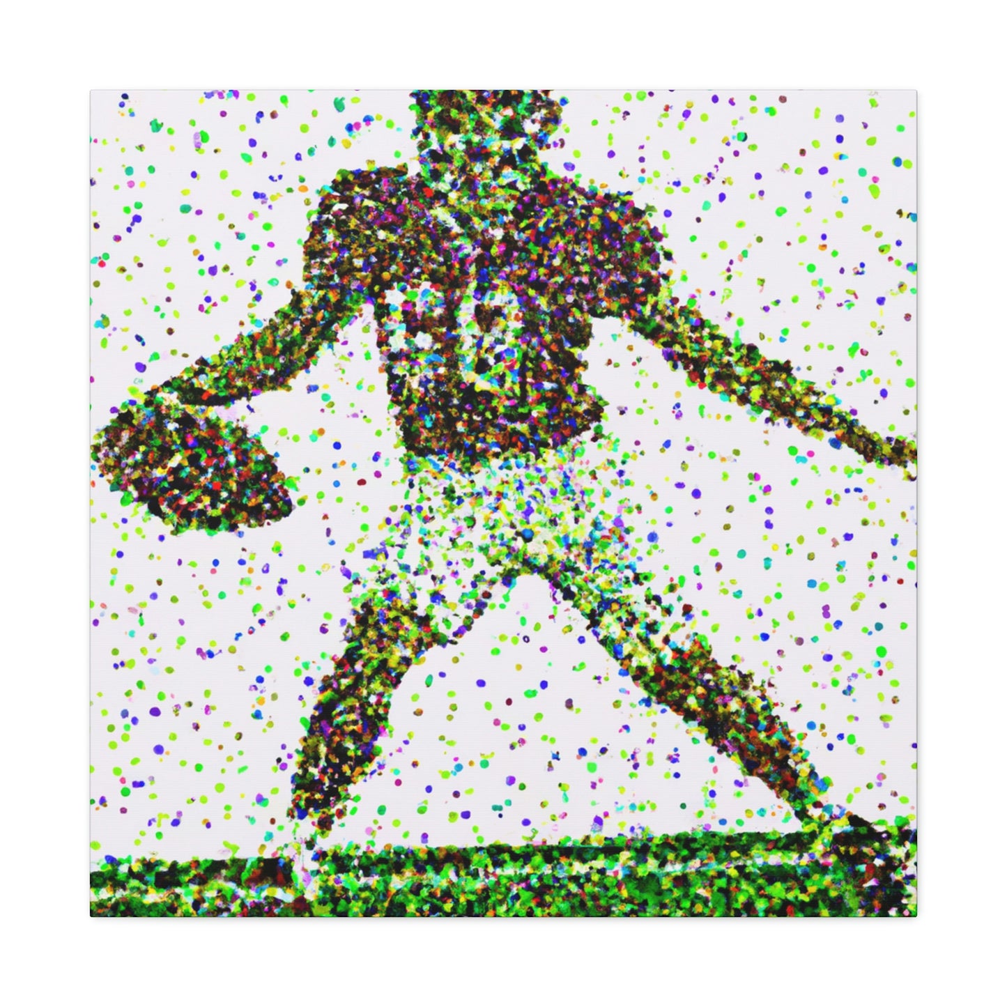 Football in Pointillism - Canvas