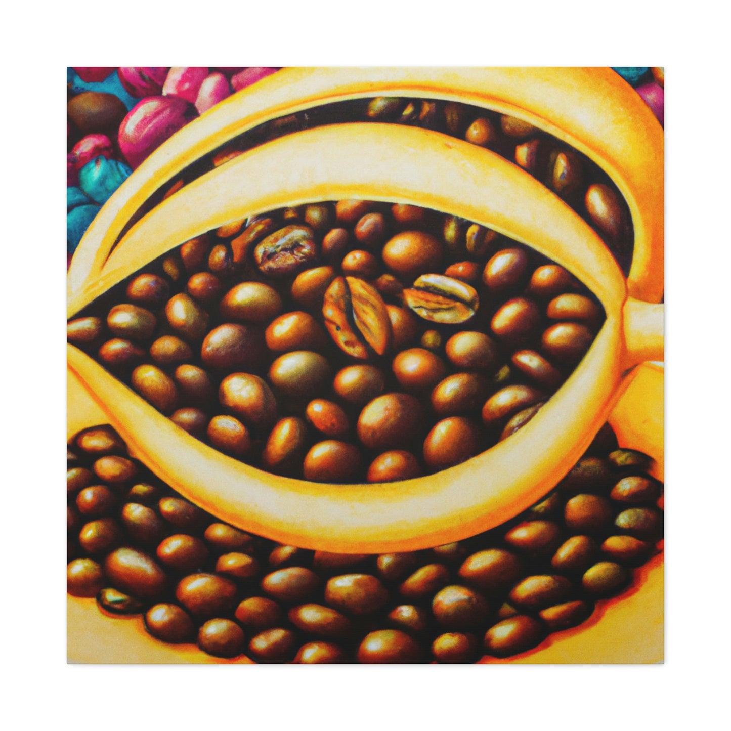 "Coffee Beans Dreamscape" - Canvas