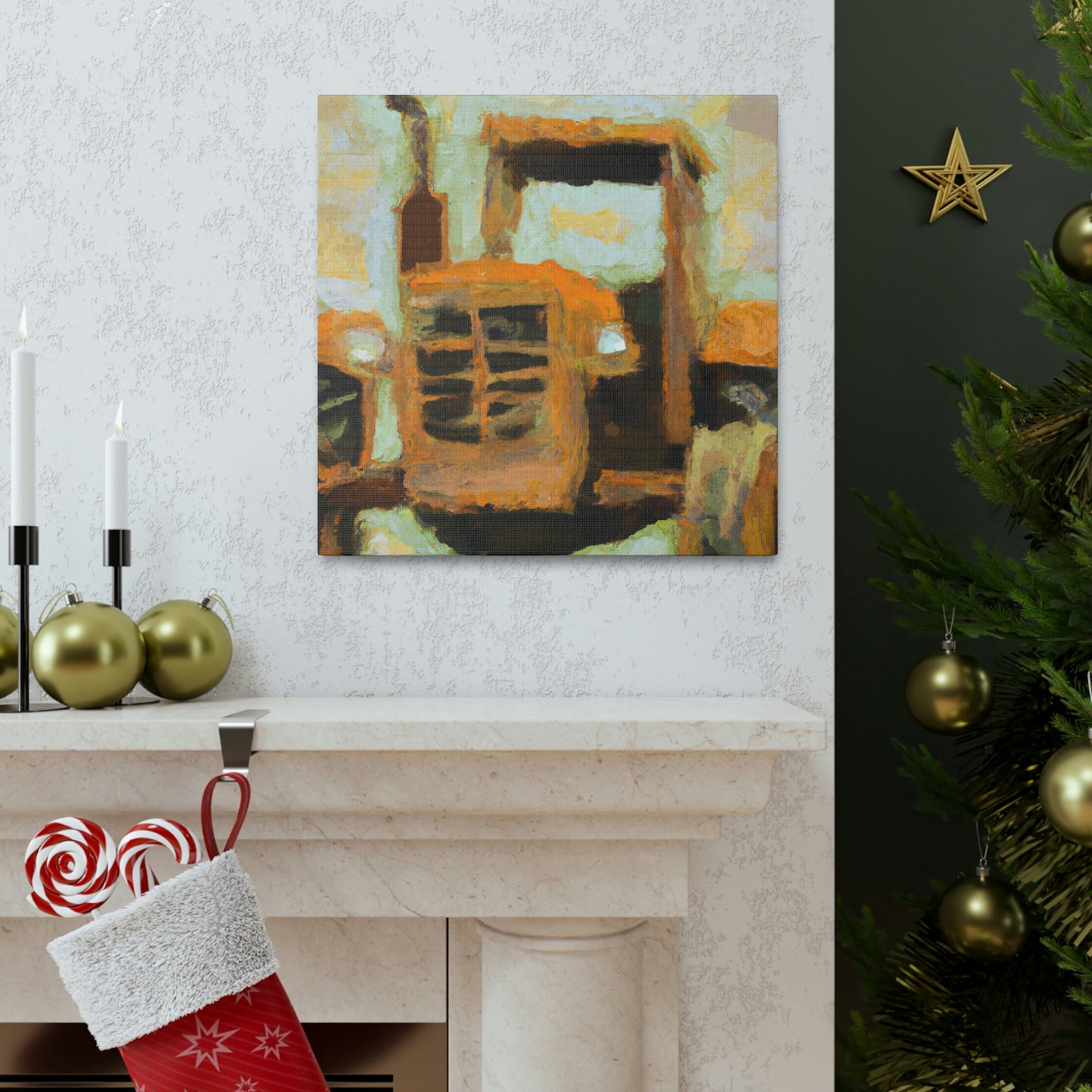 Tractor in the Wheat - Canvas