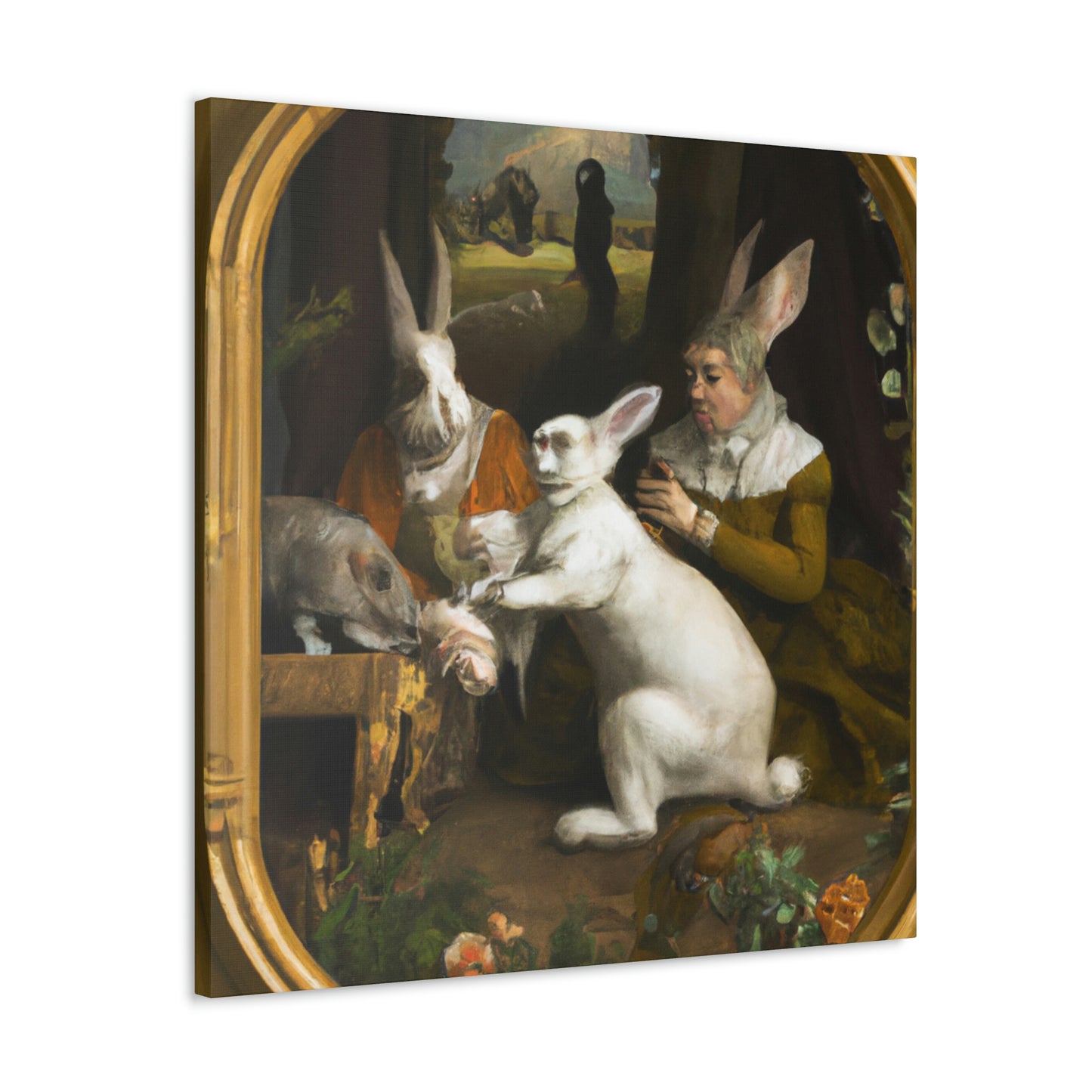 "Rabbit of the Renaissance" - Canvas