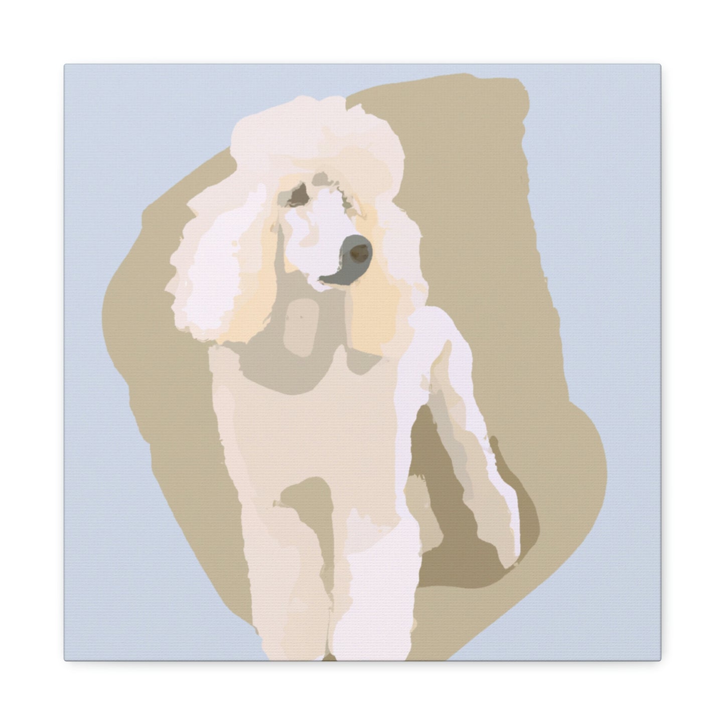 "Poodle in Minimalism" - Canvas