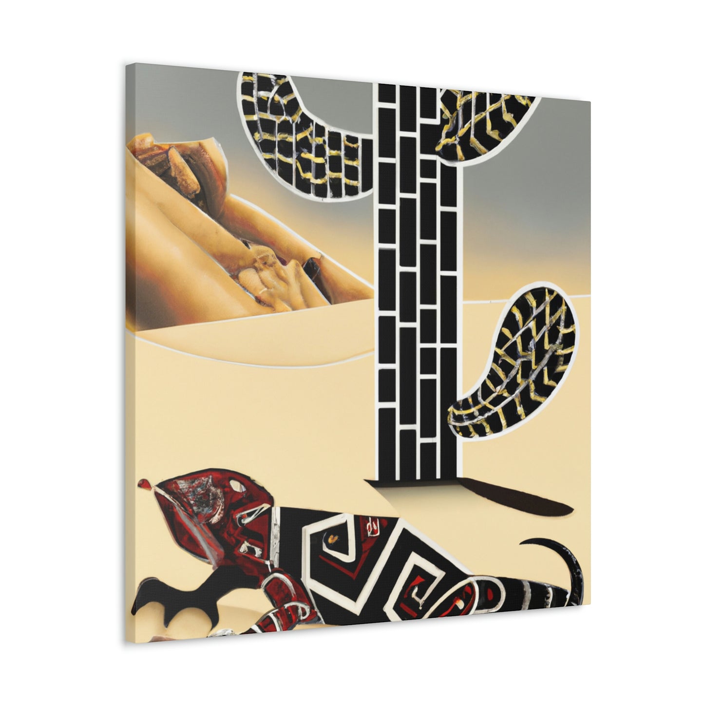 "Gila Monster Glittering Dream" - Canvas