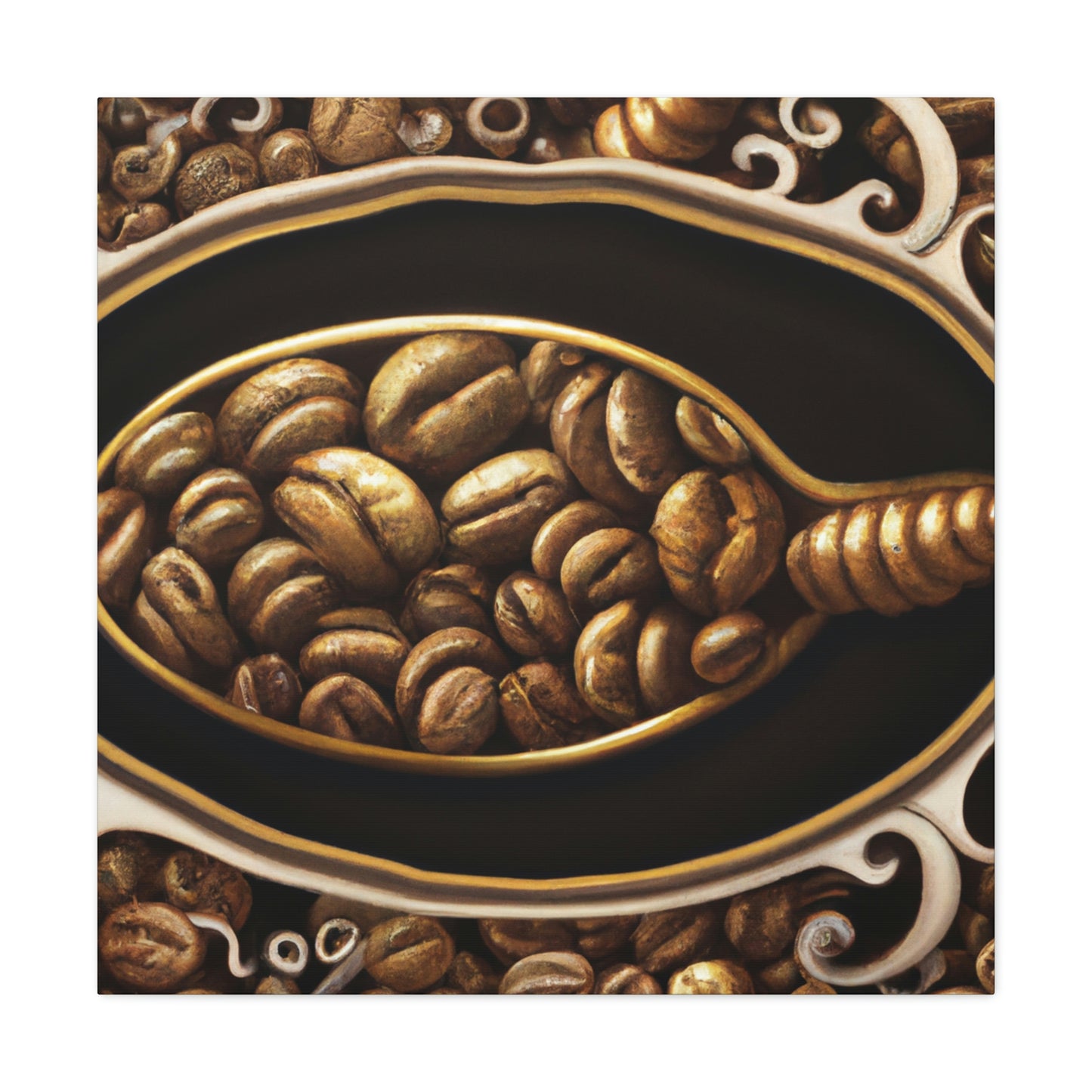 "Coffee Beans Harvested" - Canvas