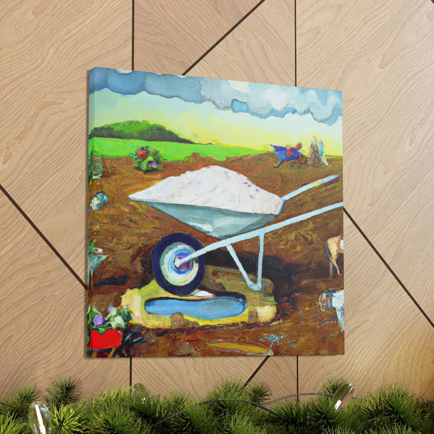 Wheelbarrow in Wonderland - Canvas