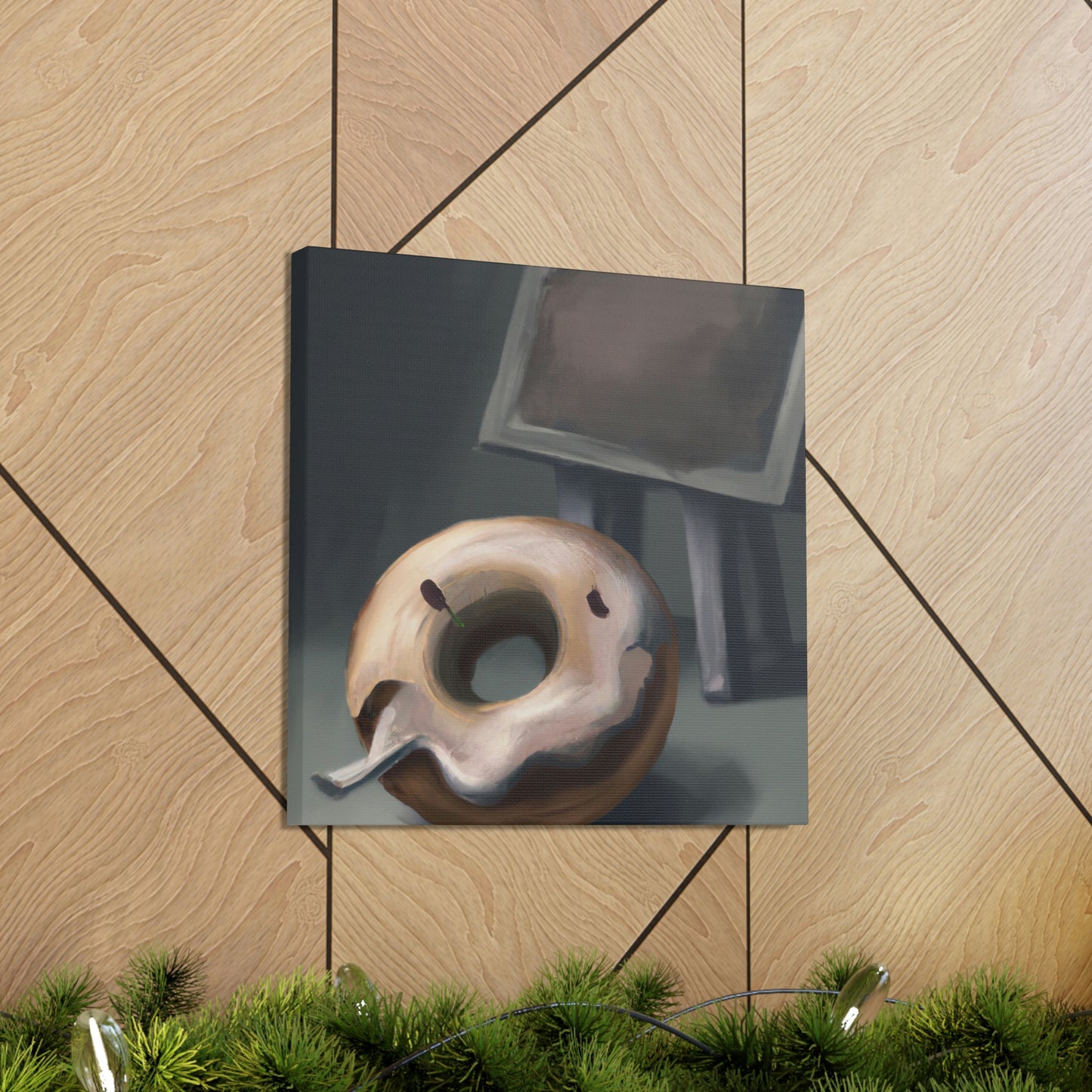 "Doughnut Dreamscape Painting" - Canvas