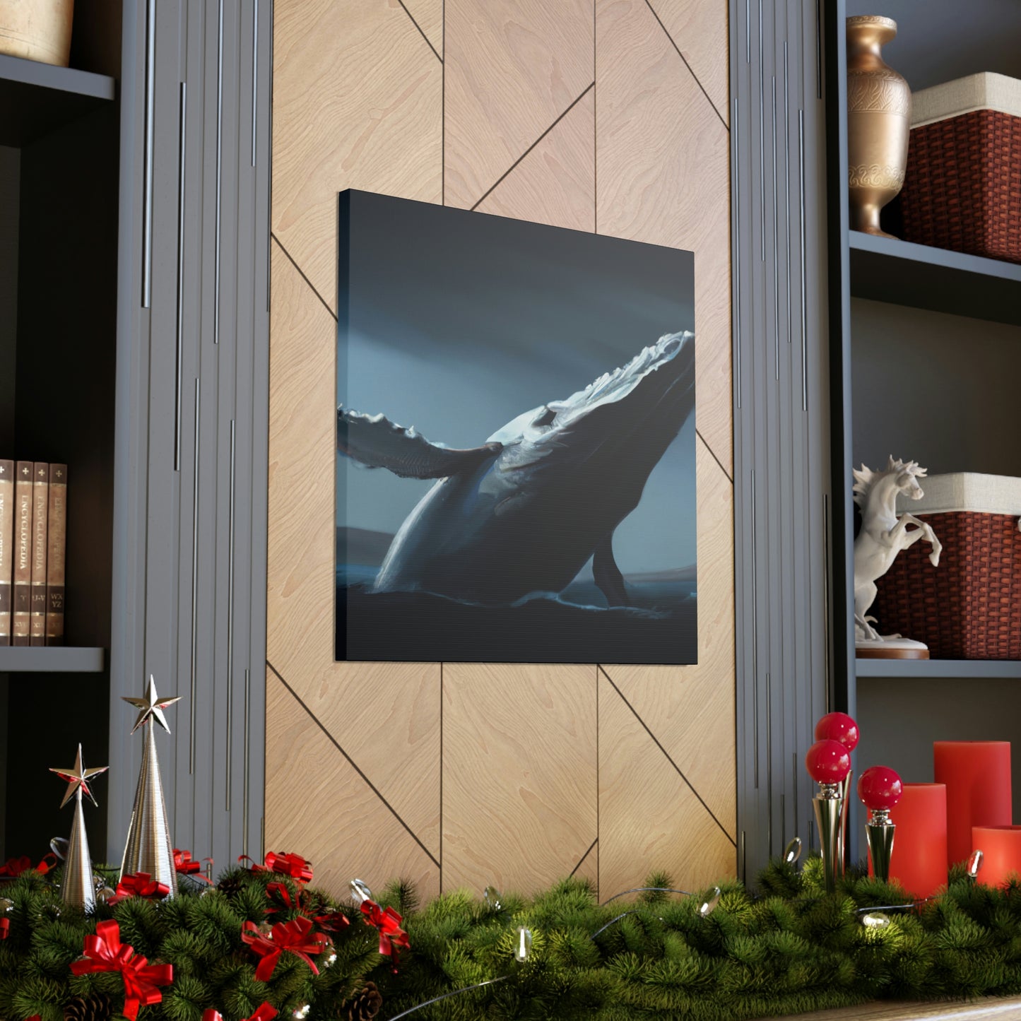 Humpback Whale in Neoclassicism - Canvas