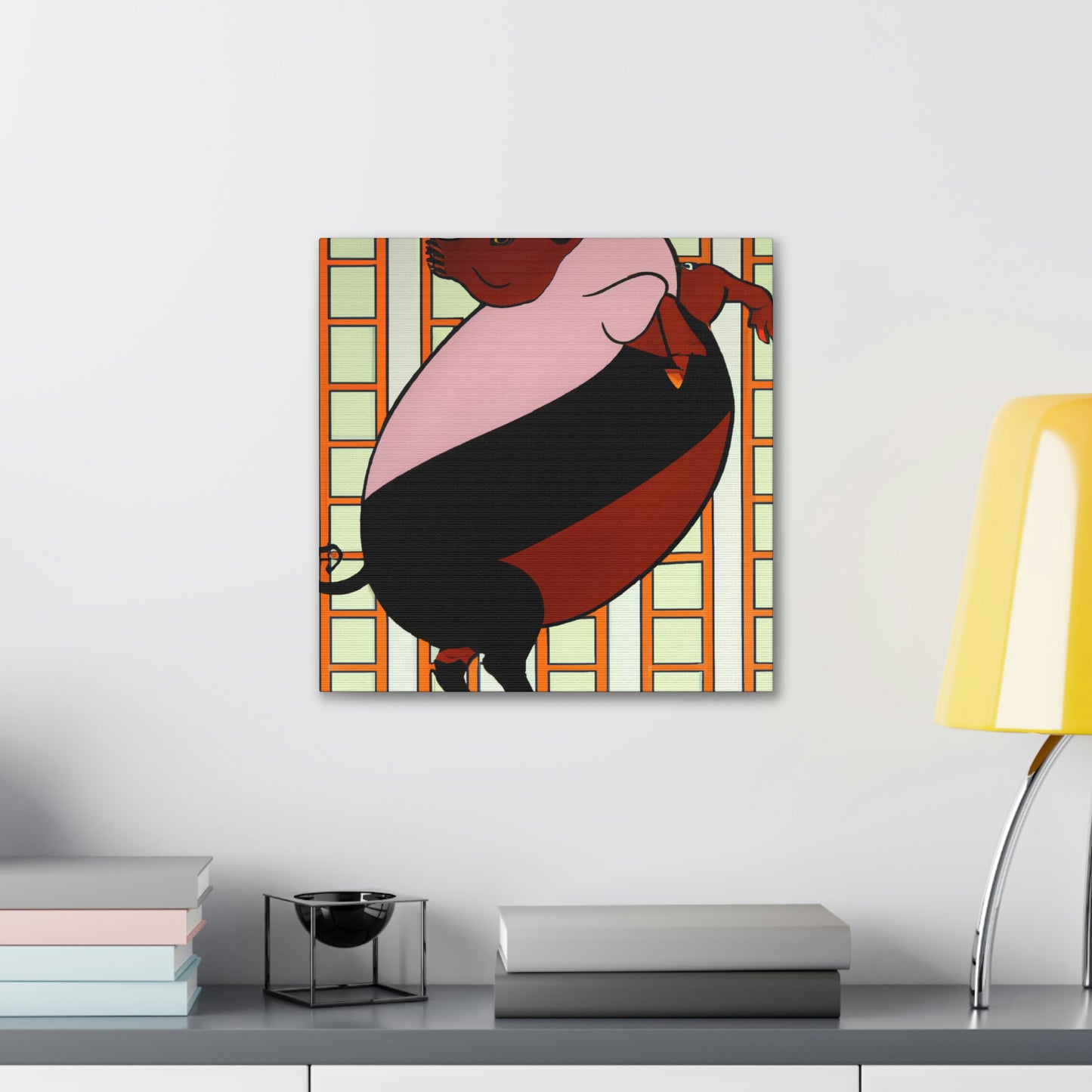 Piggy's Plump Palette - Canvas