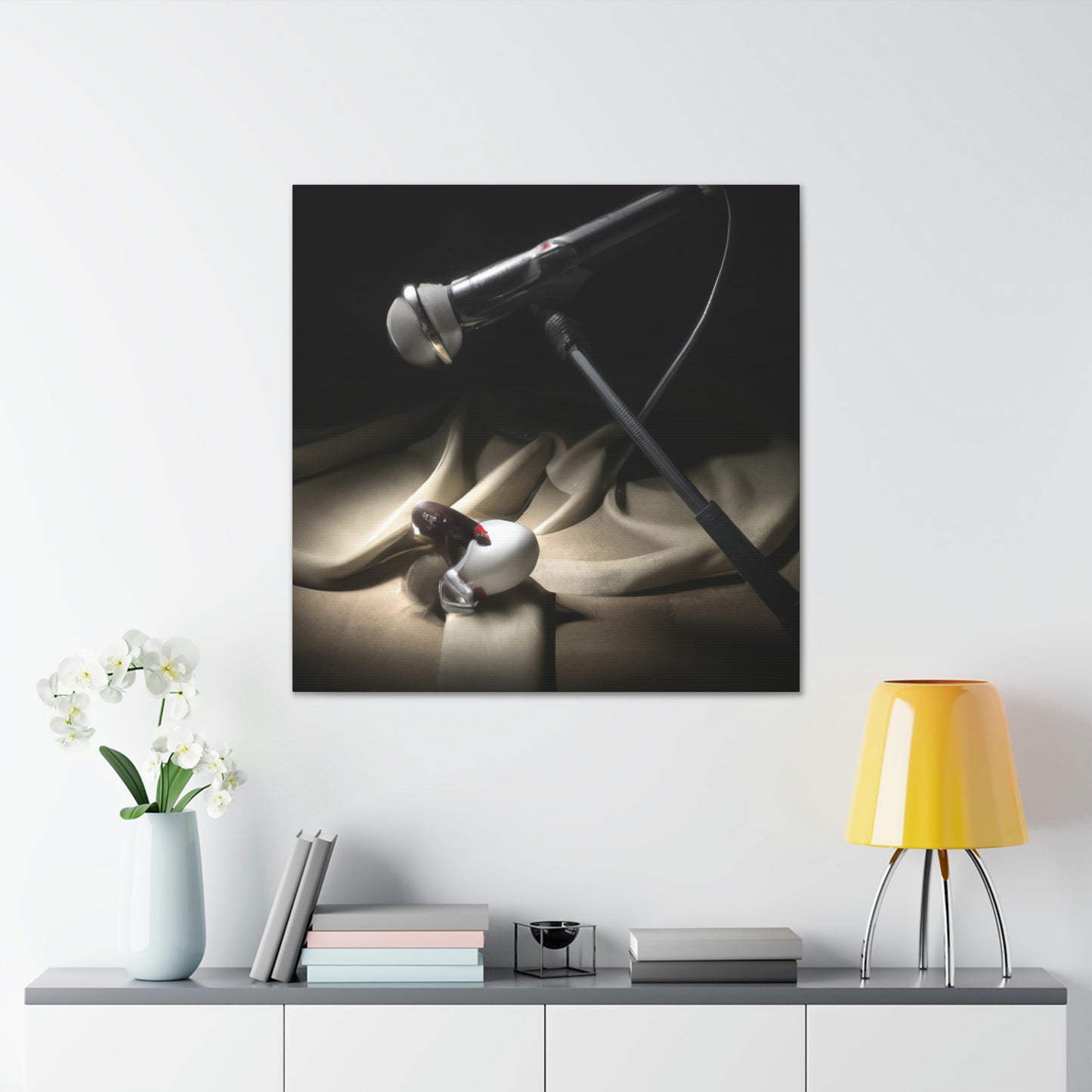 "Microphone in Dreamscape" - Canvas