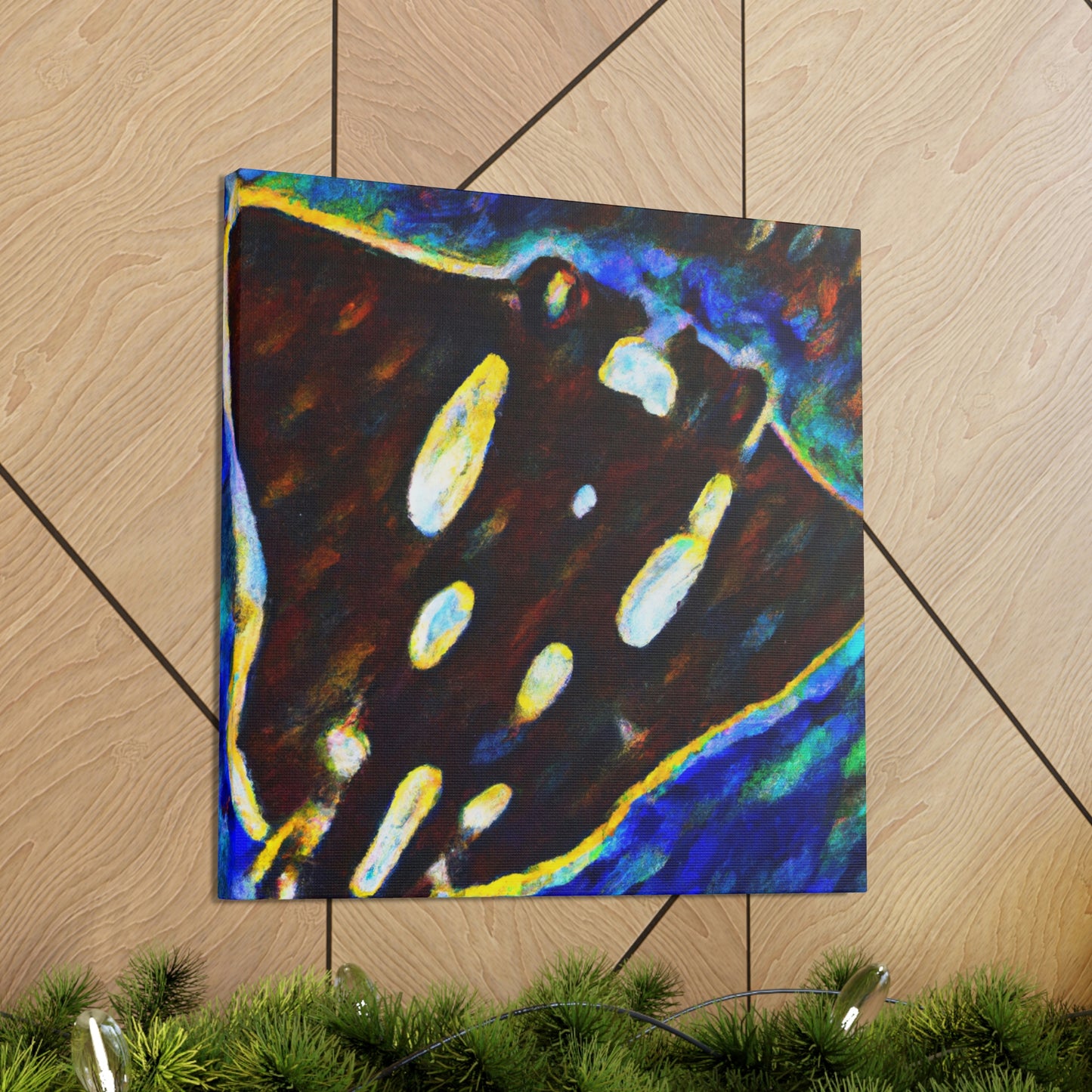 "Majestic Stingray Gliding" - Canvas