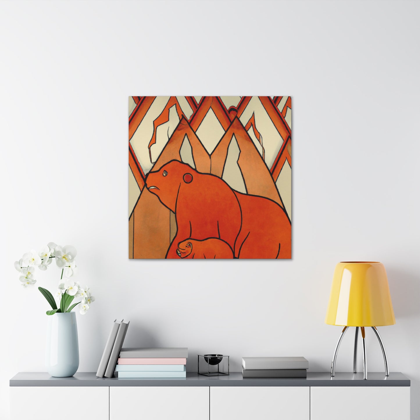 "Bear in Art Deco" - Canvas